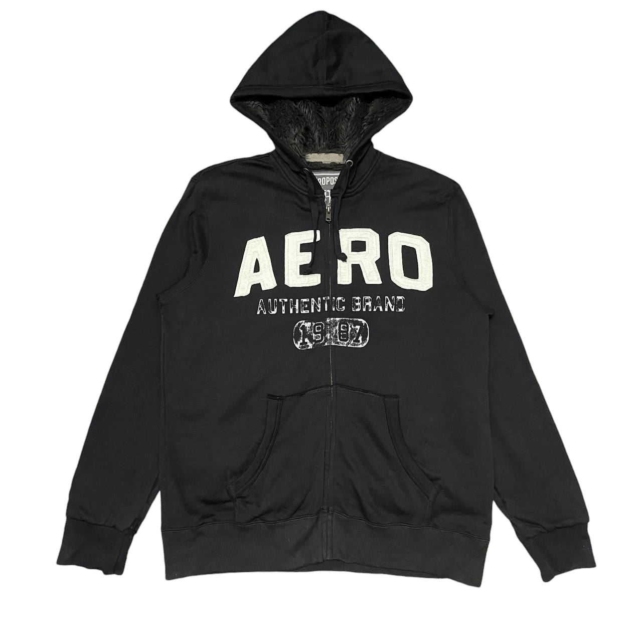 Aeropostale Vintage Aeropostale Aero Big Logo Zipper Hoodie Size US M / EU 48-50 / 2 - 1 Thumbnail