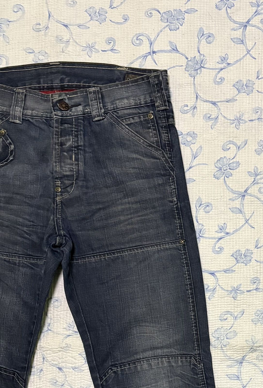 Vintage S19 Streetwear Jeans Distressed Denim Size US 32 / EU 48 - 7 Thumbnail