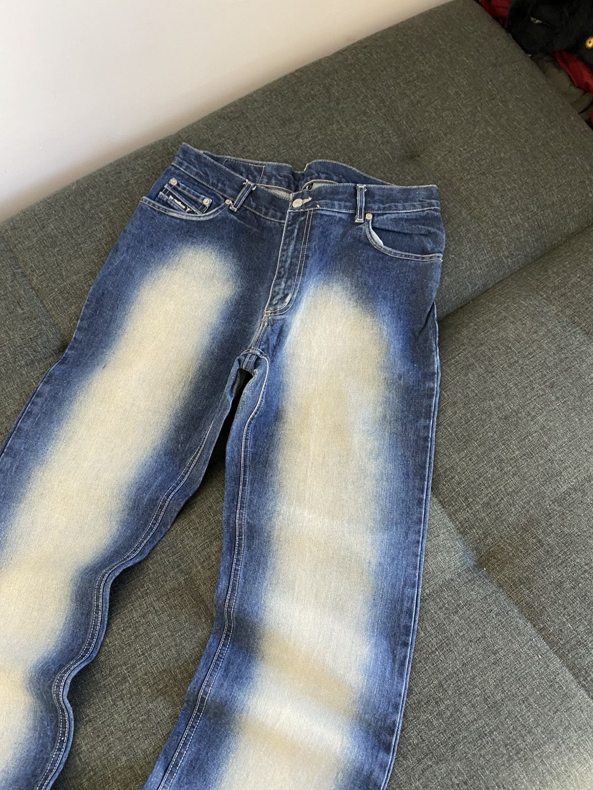 If Six Was Nine Vintage Hysteric Glamour Style Vintage Flared Jeans Washed Size US 34 / EU 50 - 3 Thumbnail