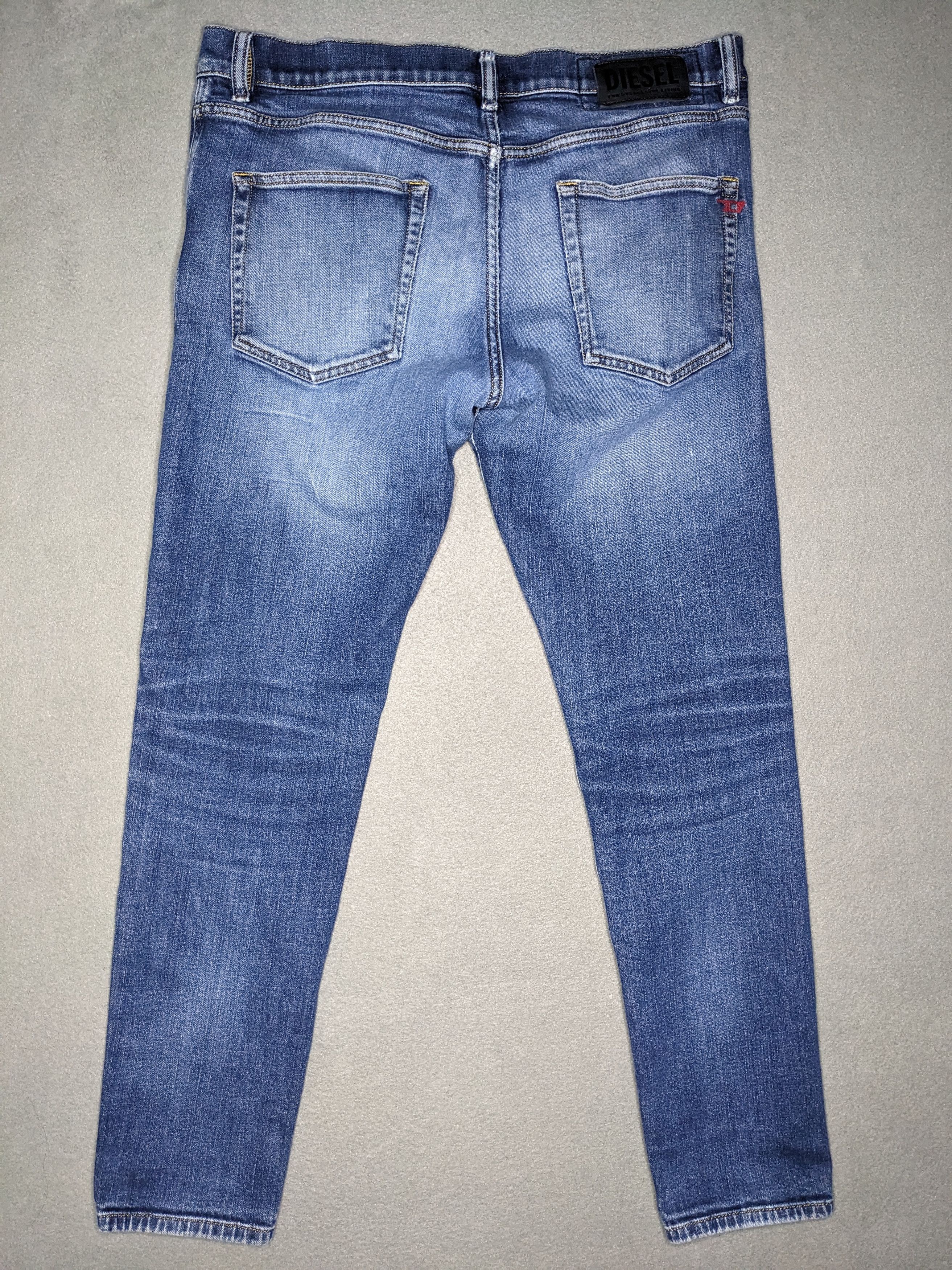 Diesel Diesel D-STRUKT Jeans 36x30 Slim Blue Denim Distressed Italy Size US 36 / EU 52 - 7 Thumbnail