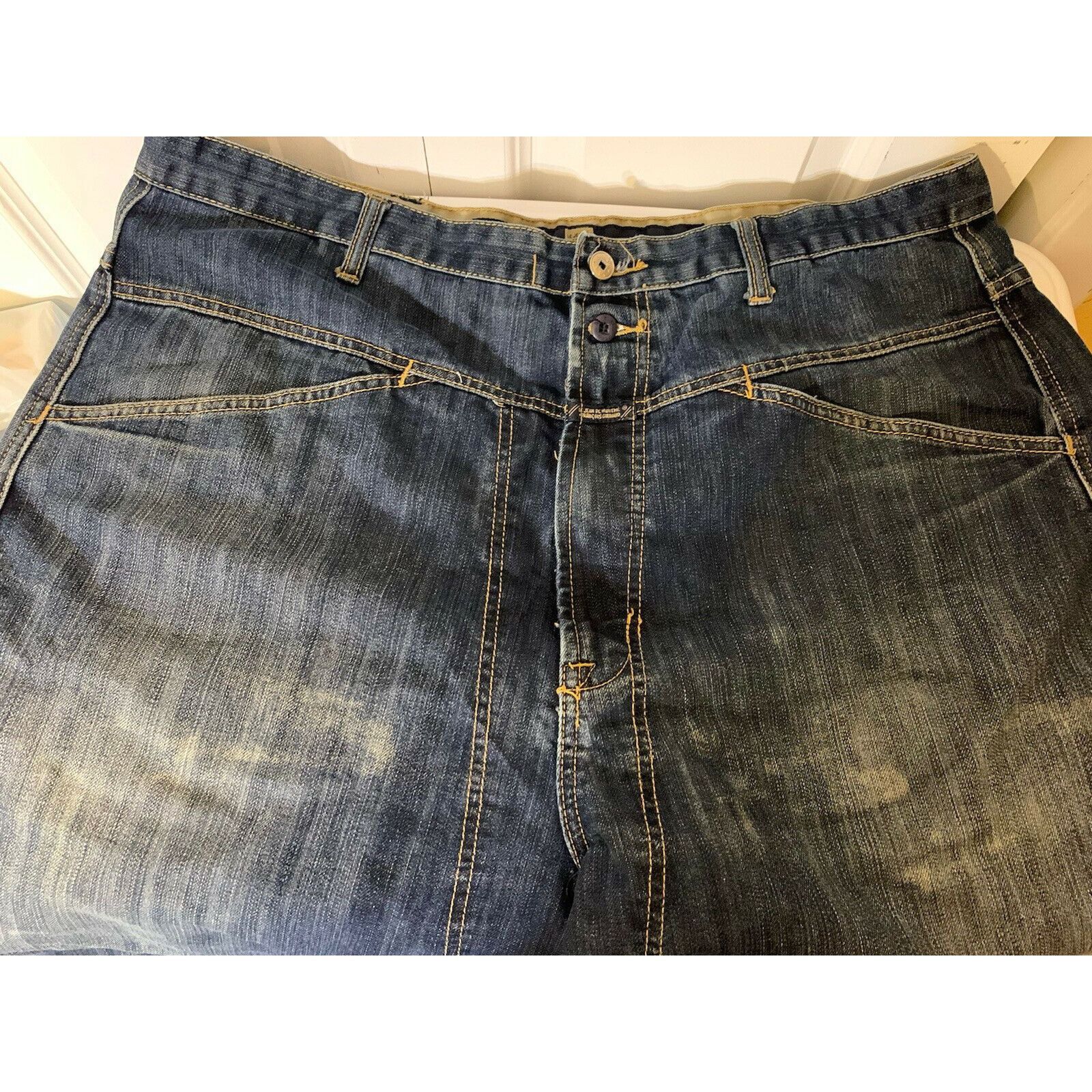 Marithe + Francois Girbaud Vtg Marithe Francois Girbaud Blue Denim shorts Men's Size 40 Size US 40 / EU 56 - 6 Thumbnail
