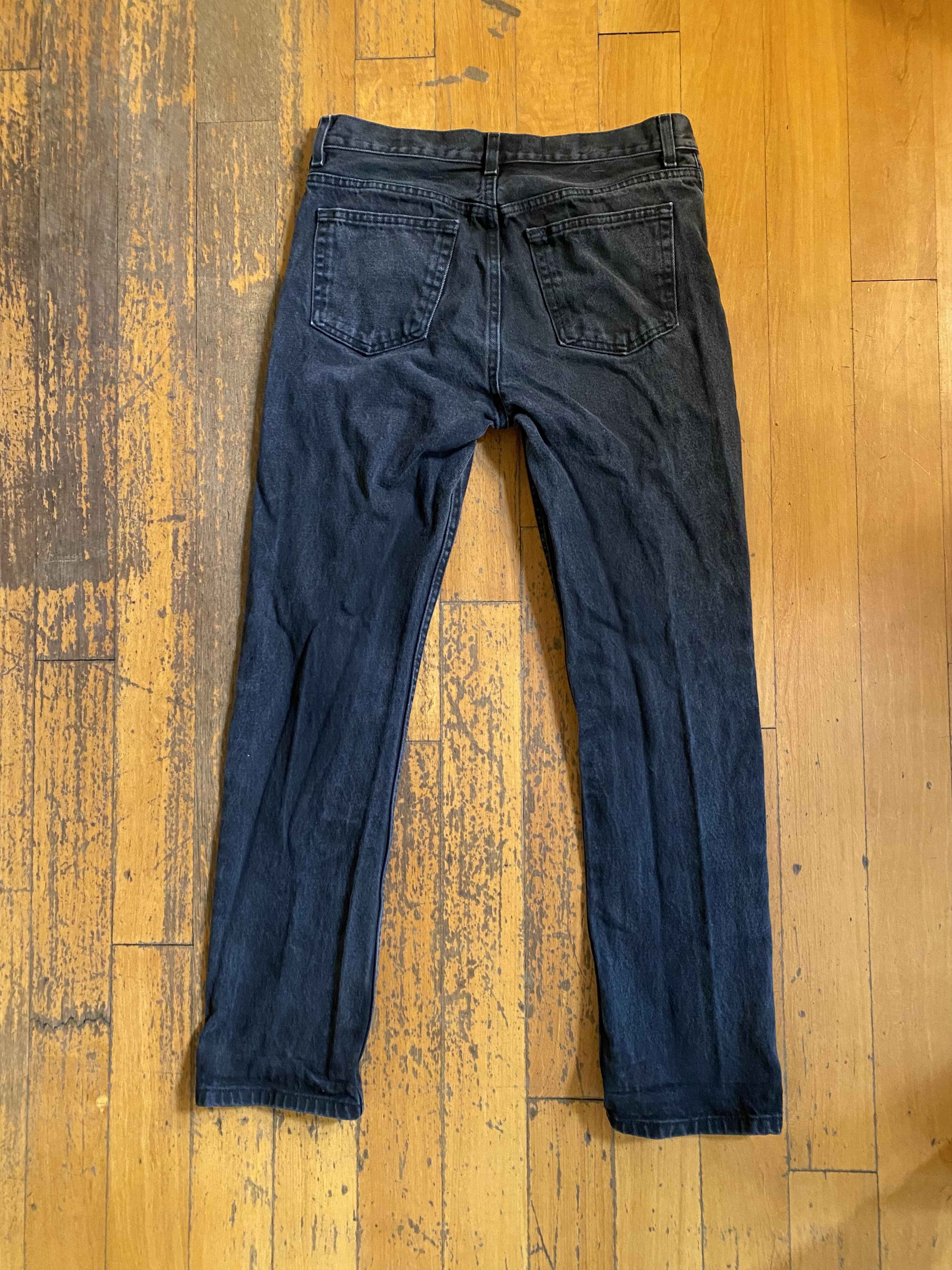 George vintage black stonewash jeans Size US 31 - 4 Thumbnail