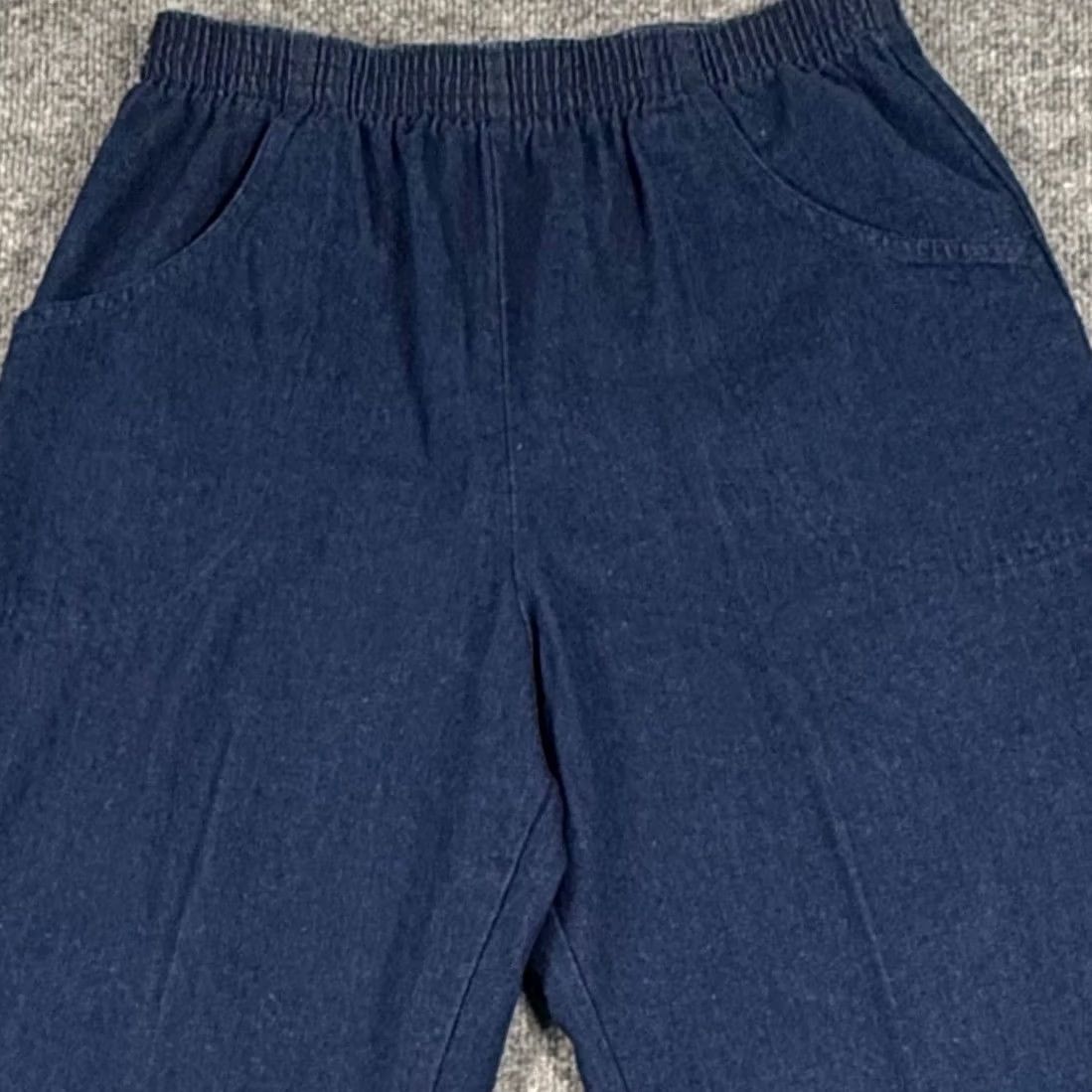 Vintage VINTAGE Mom Jeans 14 Denim Straight High Rise Grandmacore 80s 90s Elastic Waist Size 36" / US 14 / IT 50 - 3 Thumbnail
