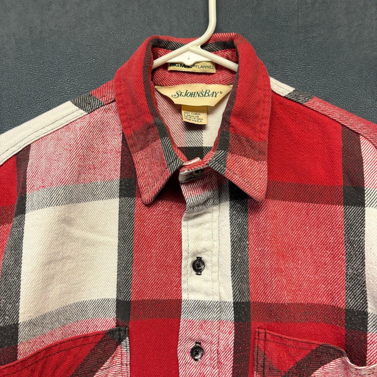 St. Johns Bay Vintage 80s St. John's Bay Plaid Shirt Big Mac Flannel USA Size US L / EU 52-54 / 3 - 4 Thumbnail