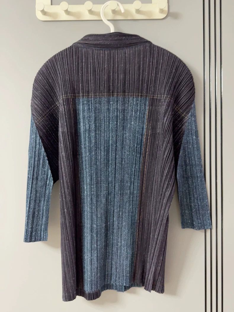 Issey Miyake issey miyake Pleated denim style shirt Size US M / EU 48-50 / 2 - 2 Thumbnail