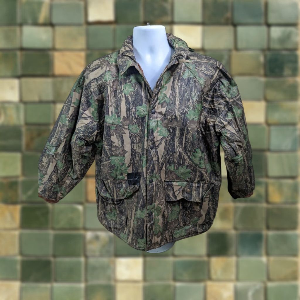 Rains VINTAGE Duck Bay CAMO Hunting Rain Coat Jacket Waterproof w/ Hood XL Mens Waterproof, Camouflage, PVC Rain Coat, Hunting Jacket Size US XL / EU 56 / 4 - 1 Thumbnail