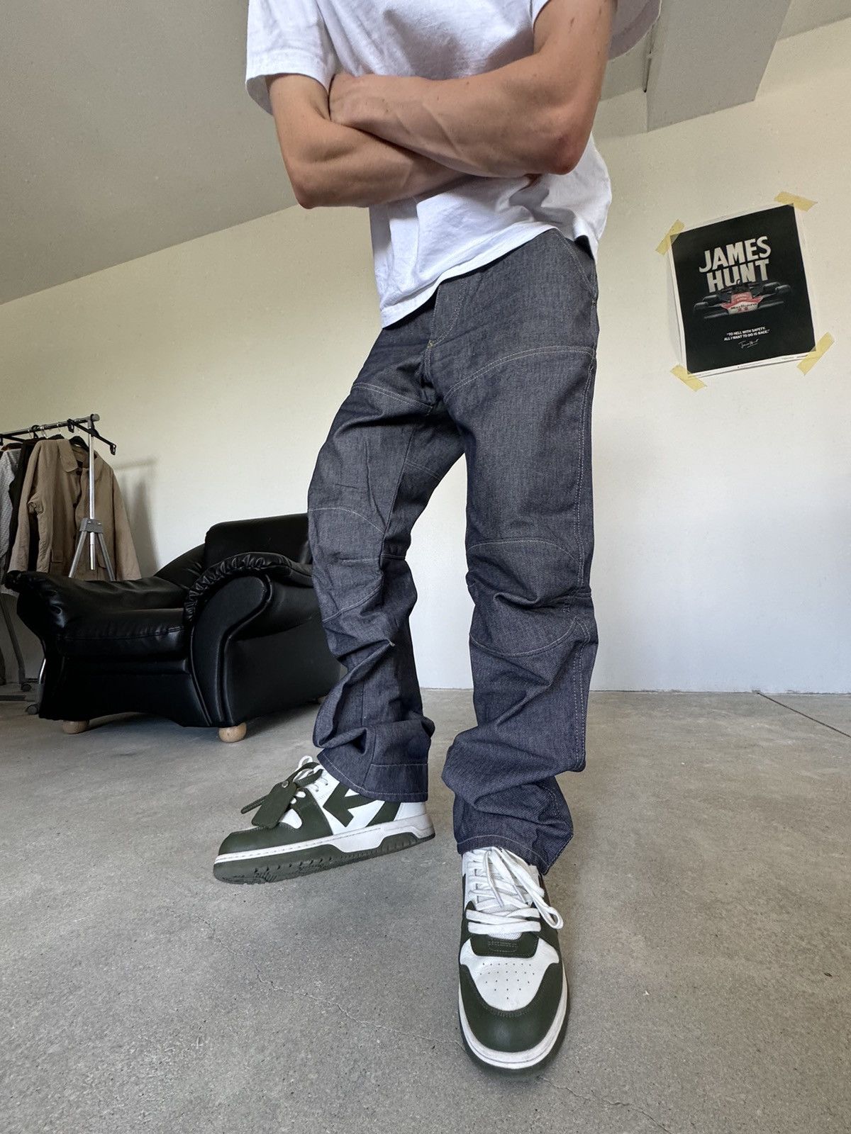 G-Star Vintage G-Star Raw Double Knee Jeans Size US 32 / EU 48 - 3 Thumbnail