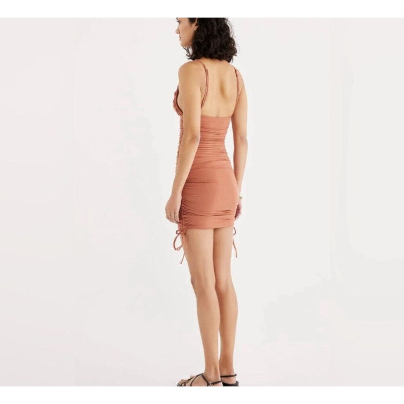 REVOLVE NWT RUMER Paige Mini Dress In Amber Size Medium Size M / US 6-8 / IT 42-44 - 3 Thumbnail