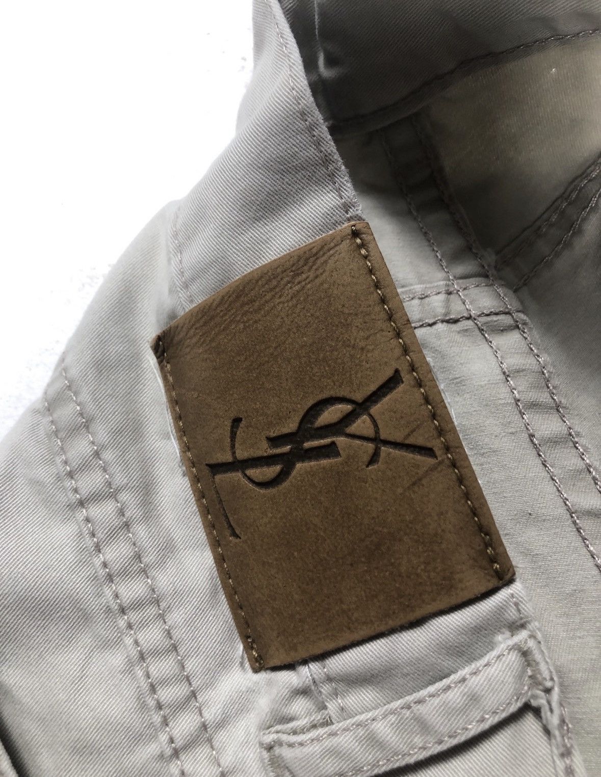 Yves Saint Laurent Yves Saint Laurent 90s Big Logo Vintage Casual Pants Size US 34 / EU 50 - 6 Thumbnail