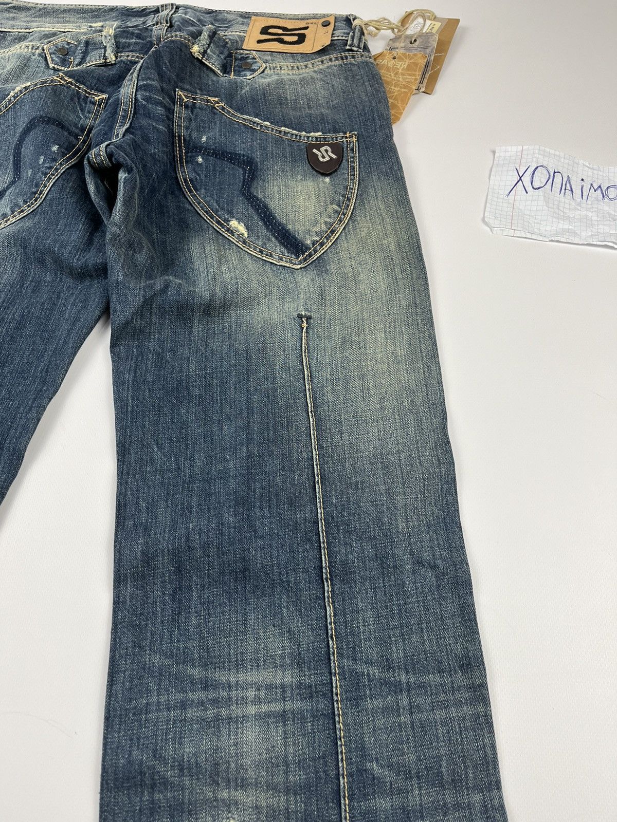 Other Jeans Dirty Pants faded crash denim thrashed y2k distressed Size US 32 / EU 48 - 17 Thumbnail