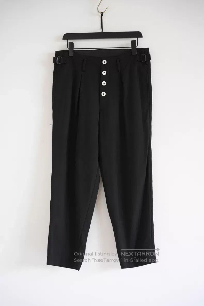 Yohji Yamamoto Yohji Yamamoto size 2 19aw white button wool trousers Size US 28 / EU 44 - 1 Thumbnail