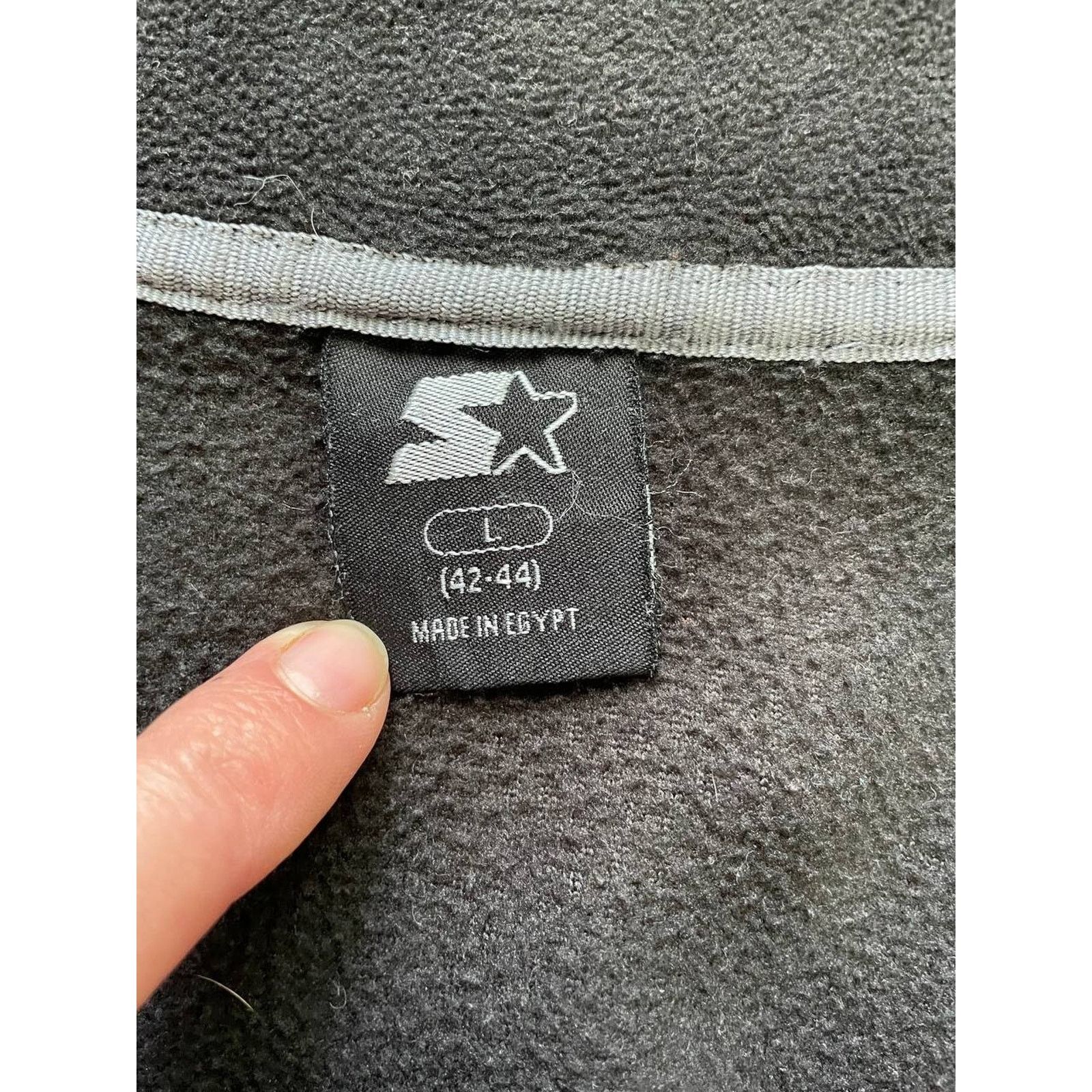 Starter Vintage Starter Black Full-Zip Fleece Jacket Size L Size US L / EU 52-54 / 3 - 8 Thumbnail