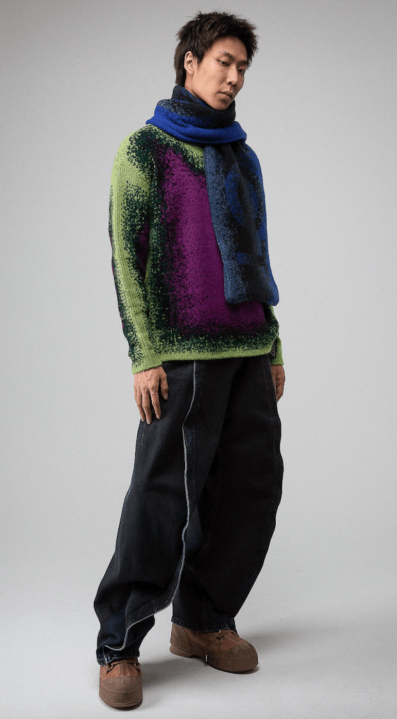 Y/Project $745 Y/Project Gradient Heavy Knit Sweater Size US S / EU 44-46 / 1 - 4 Thumbnail