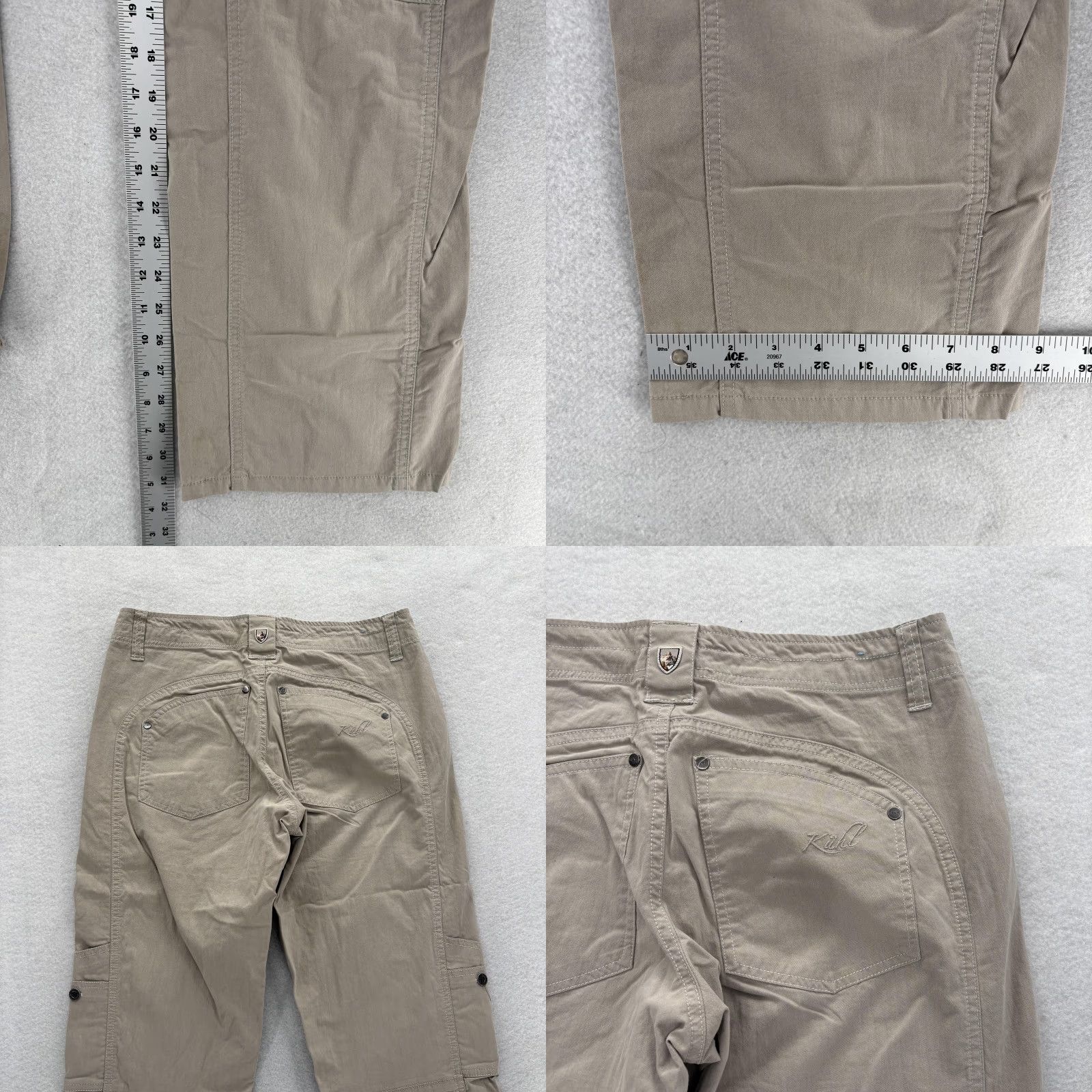 Vintage Kühl Legendary Pants Womens 4 Regular Khaki Hiking Outdoor Straight Leg Trail Pants Size 27" / US 4 / IT 40 - 9 Thumbnail