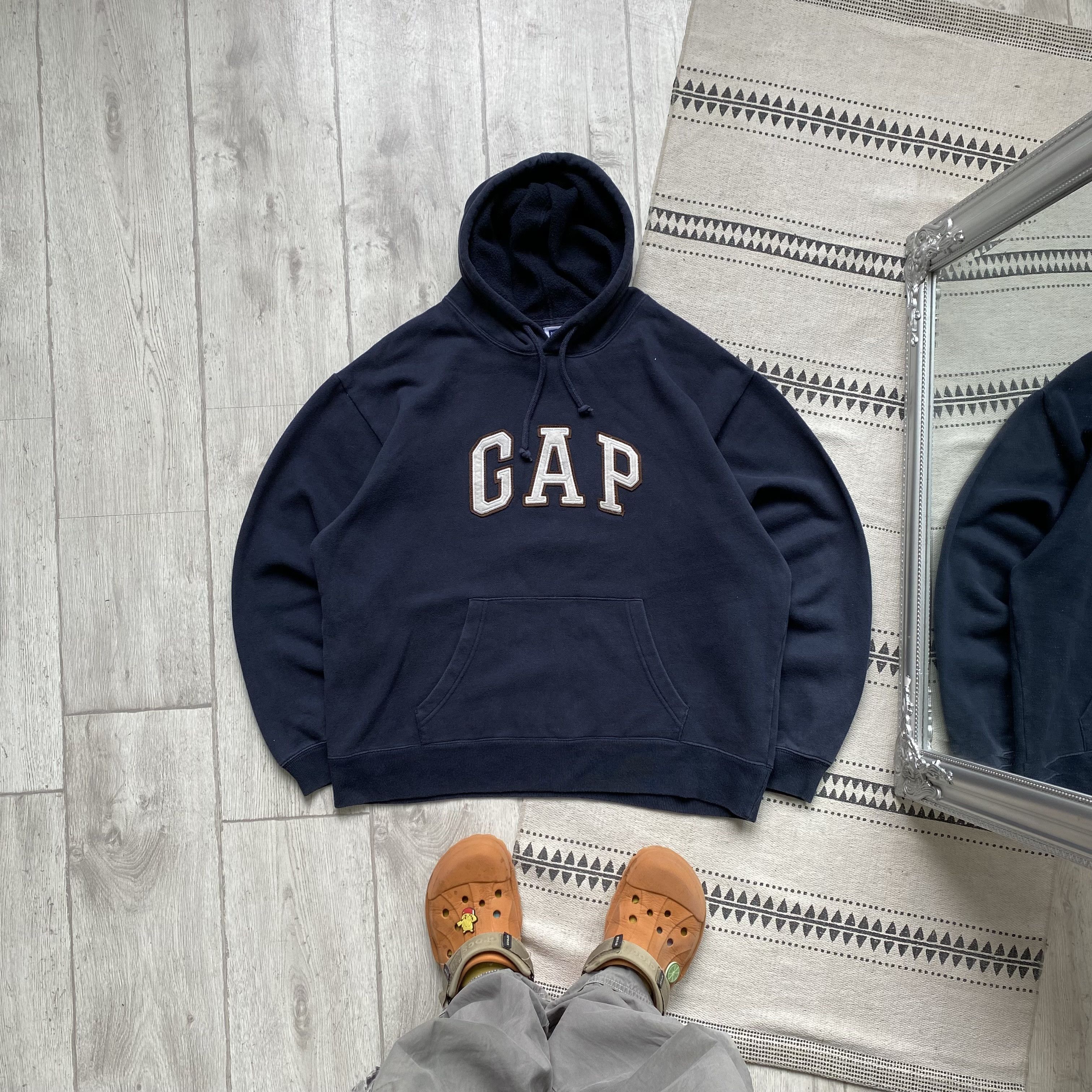 Gap 🛹 Vintage Gap Boxy Hoodie center logo Y2K Size US M / EU 48-50 / 2 - 1 Thumbnail