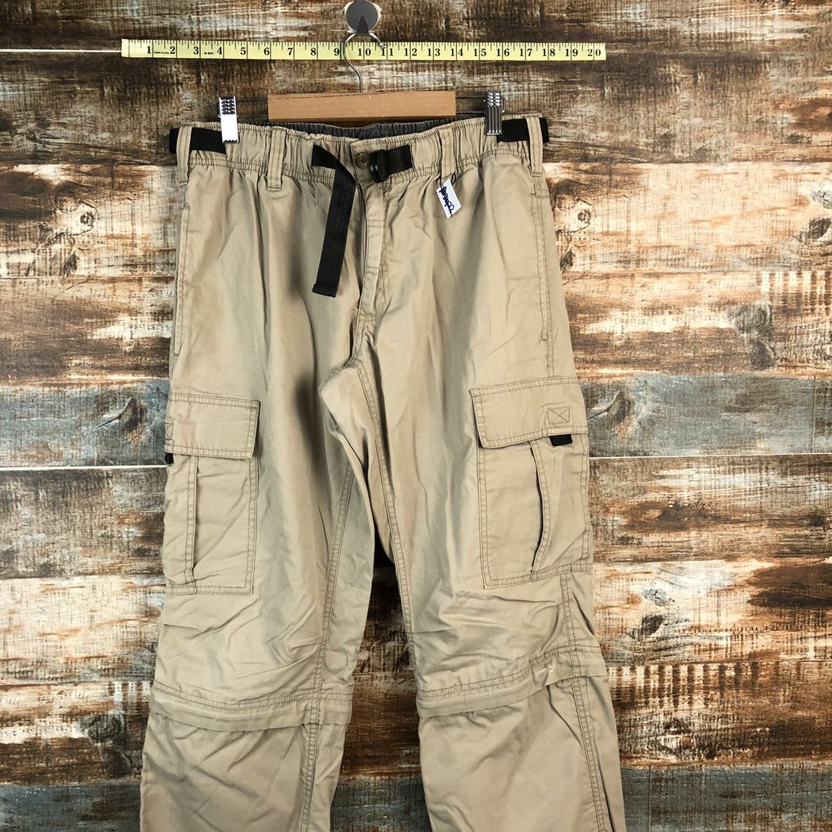 Japanese Brand Anti Label Brown Cargo Multipocket Pants #A2422 Size US 31 - 2 Thumbnail