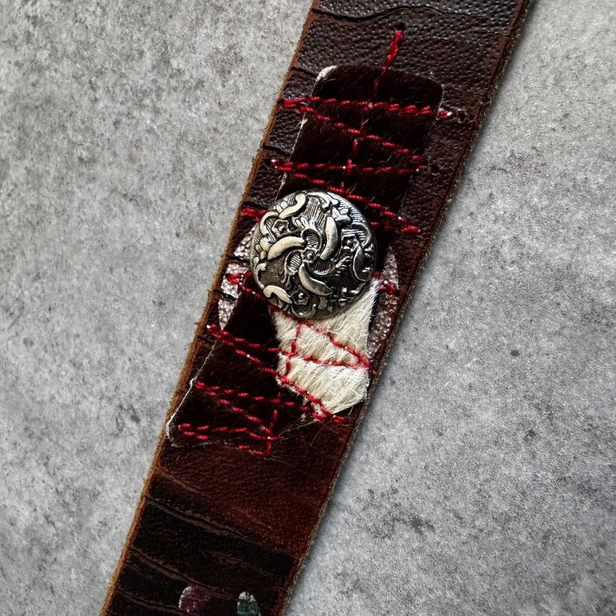 Leather Art Classic Leather Avant Garde Belt Hand Made in Italy Size ONE SIZE - 9 Thumbnail