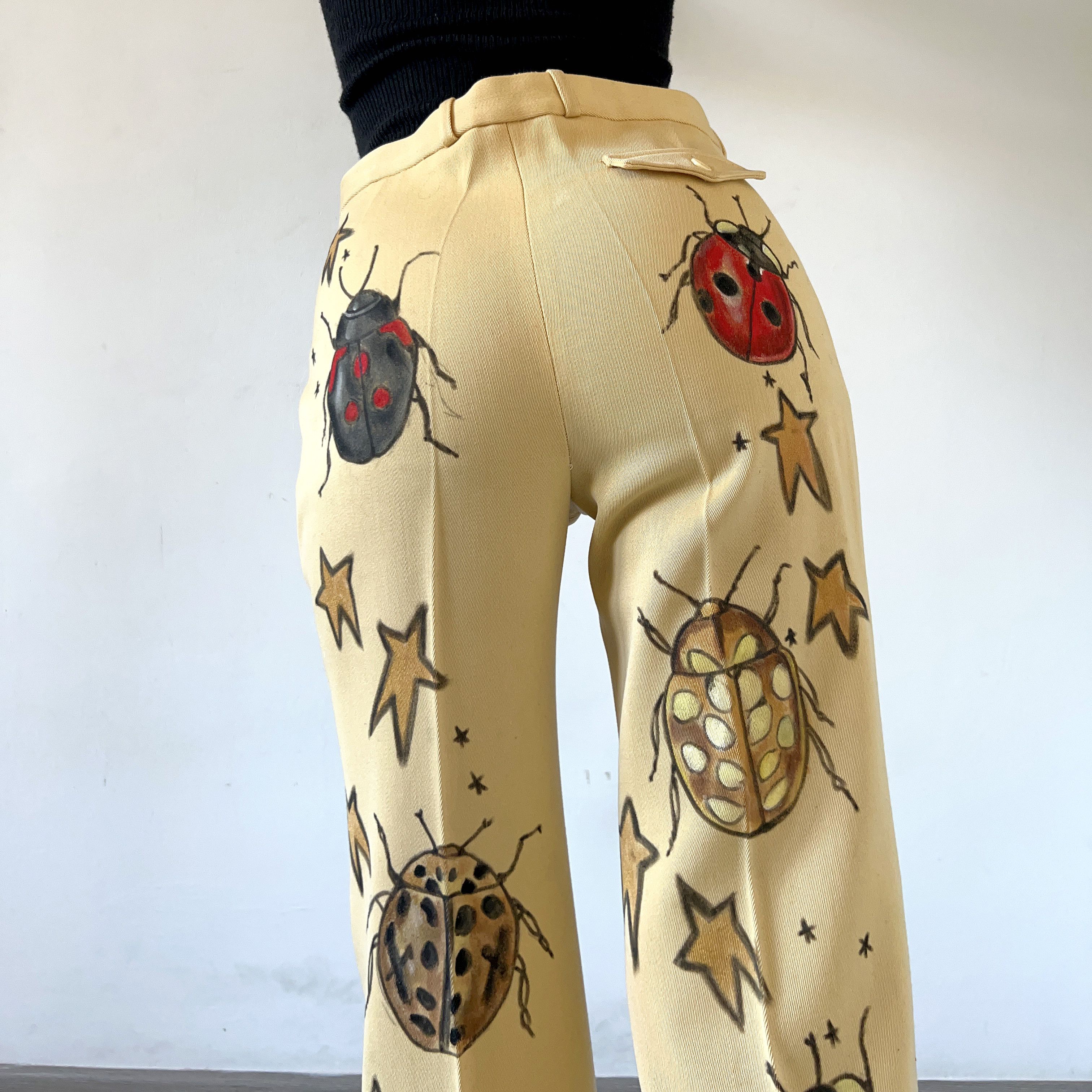 Vintage Bugs Custom Made Wool Pants Size 30" / US 8 / IT 44 - 4 Thumbnail