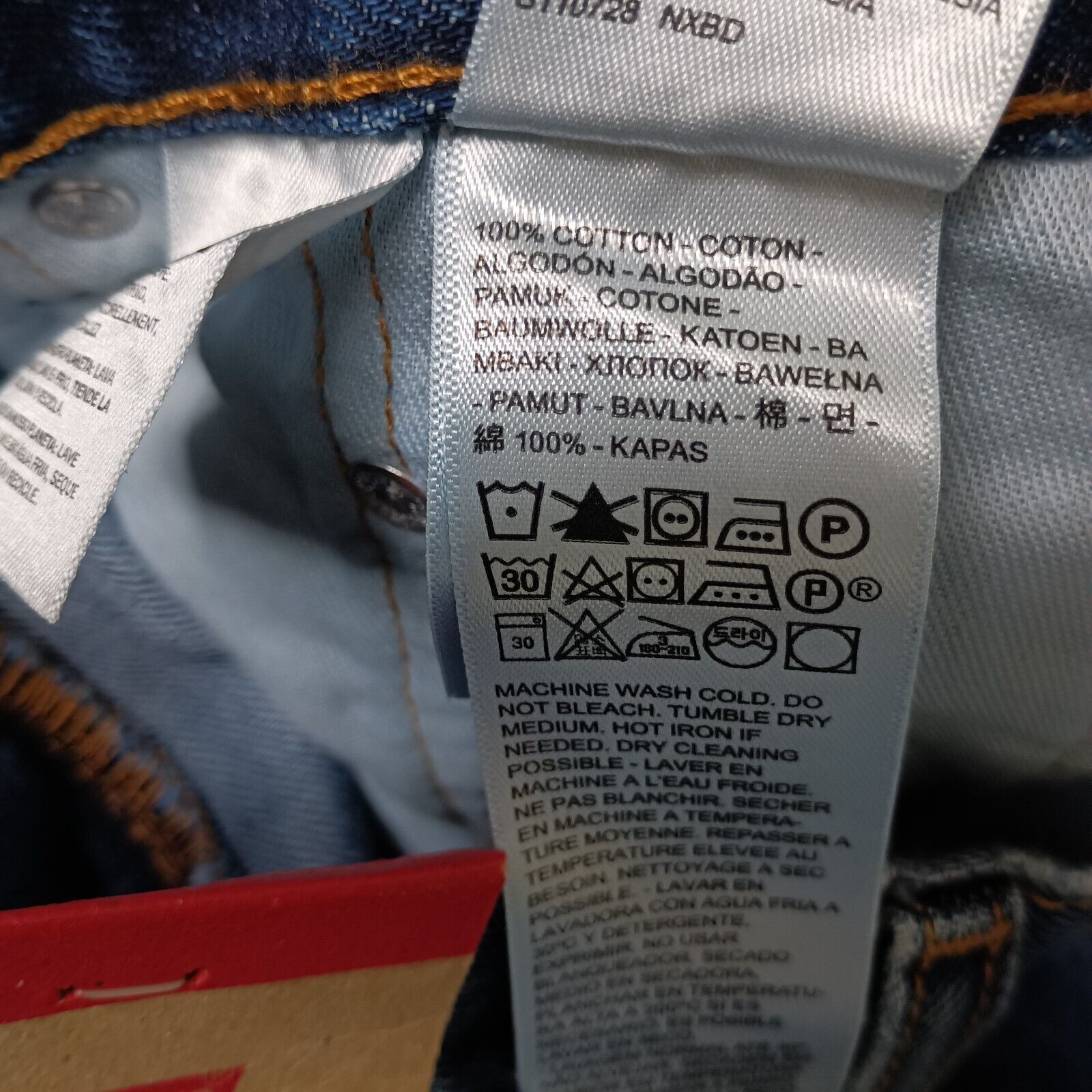 Levi's Levi's 505 Regular Jeans Men 29x34 Blue Stretch Straight Leg Size US 29 - 5 Thumbnail