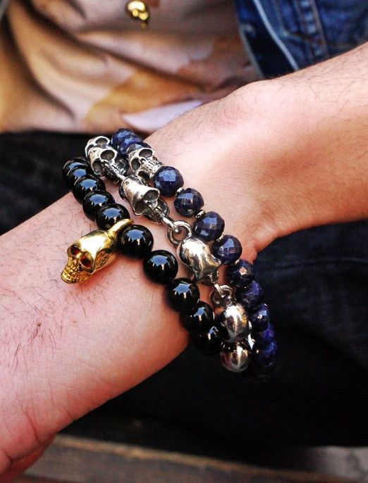 King Baby Studio King Baby Sterling Silver Skull Bracelet Size ONE SIZE - 8 Thumbnail