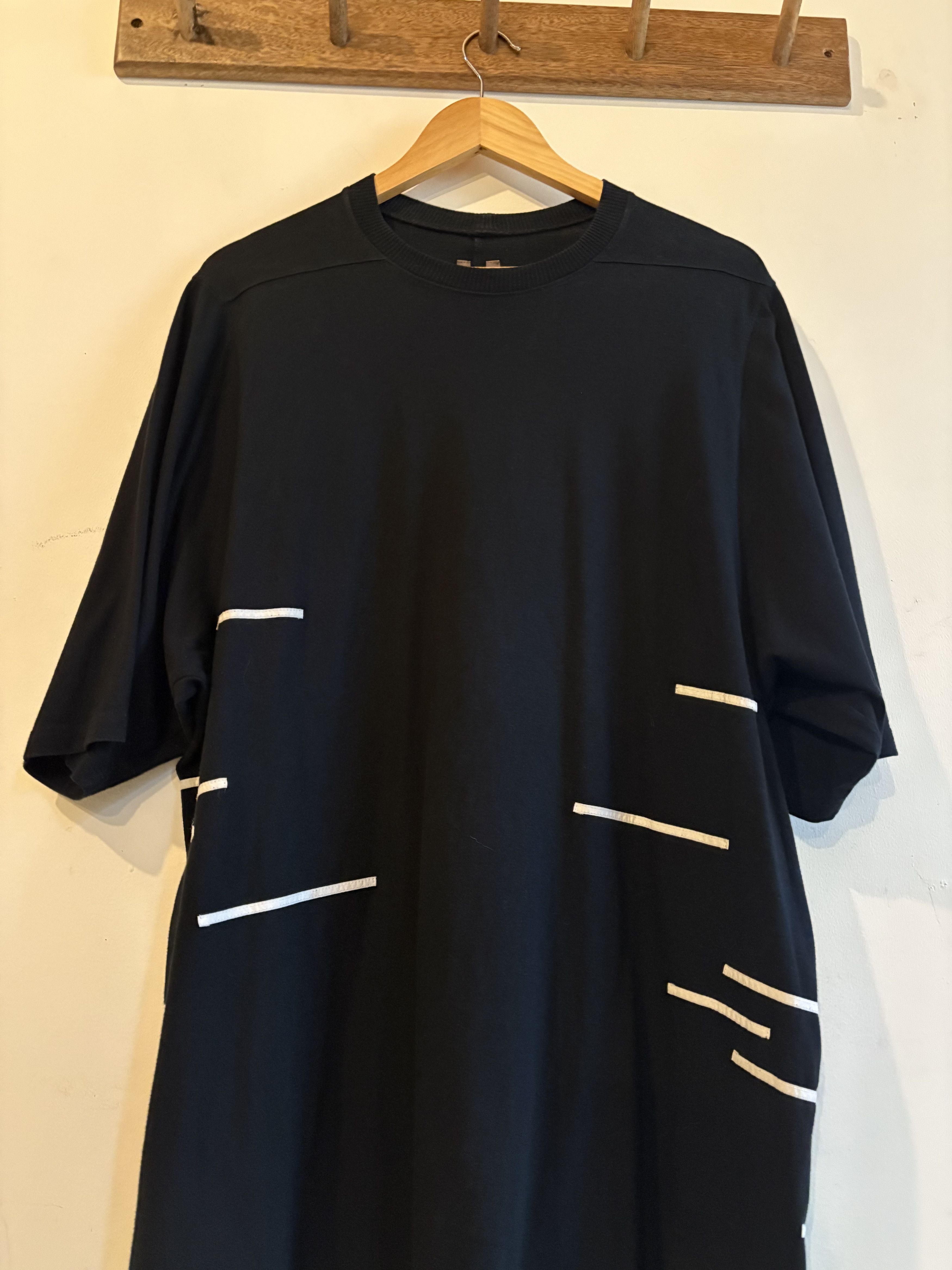 Rick Owens Drkshdw Rick Owens Drkshdw Stripe detail T Shirt Size US L / EU 52-54 / 3 - 4 Thumbnail