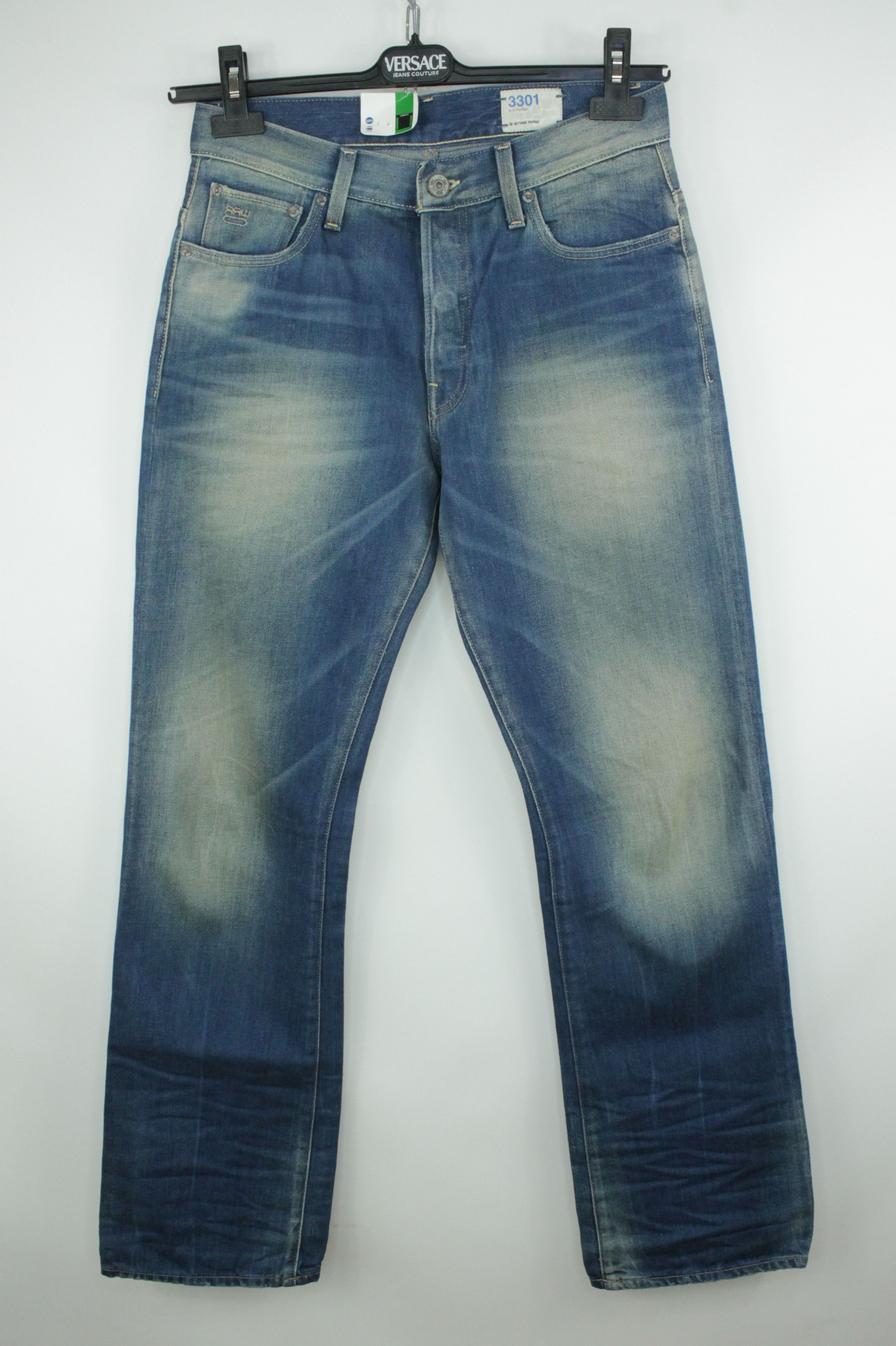 Denim G Star Relaxed Fit G-Star Raw 3301 Loose Fit Blue Denim