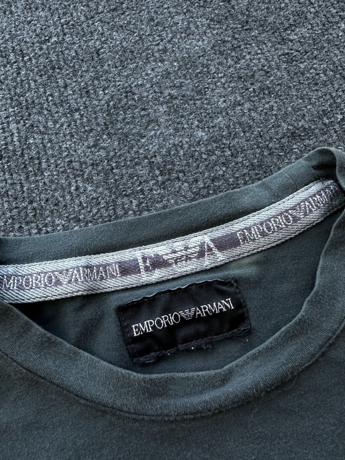 Armani 🚨EMPORIO ARMANI JEANS LONGSLEEVE VNTG 90s Italy BIG LOGO Size US M / EU 48-50 / 2 - 4 Thumbnail