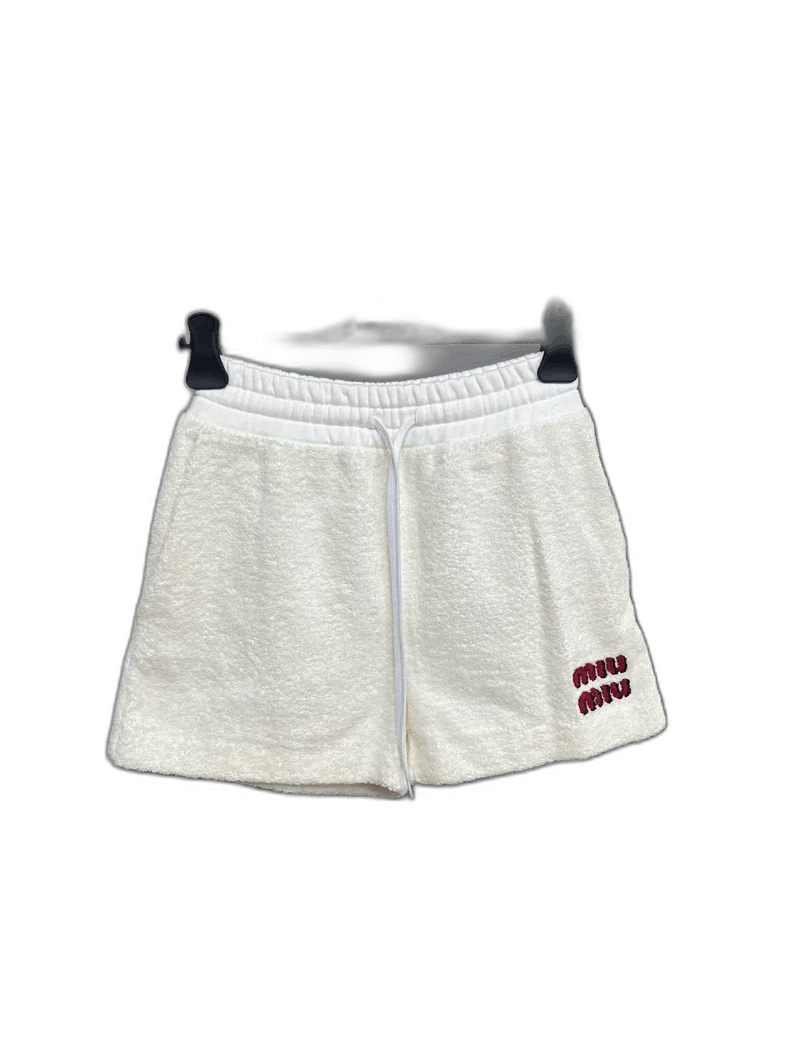 Miu Miu miumiu white towel shorts Size US 38 / EU 54 - 1 Thumbnail