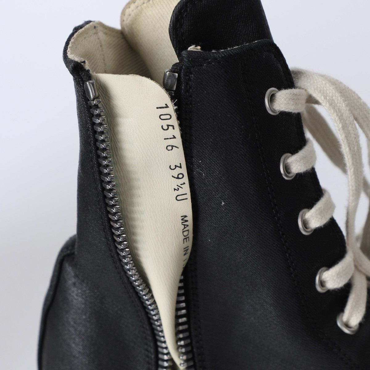 Rick Owens 39.5 / Rick Owens Waxed Ramones High Size US 9.5 / IT 39.5 - 7 Thumbnail
