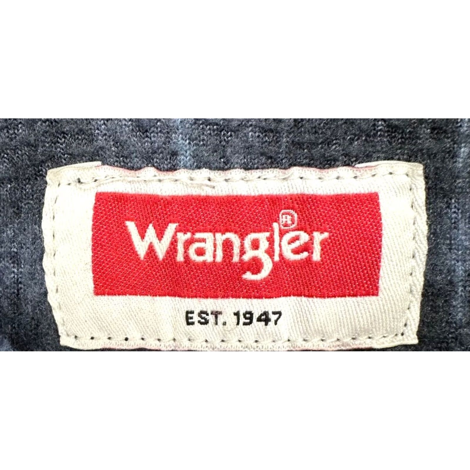 Wrangler Wrangler Shirt Adult XL Blue Plaid Fleece Shacket Button Up Flap Pockets Mens Size US XL / EU 56 / 4 - 5 Thumbnail