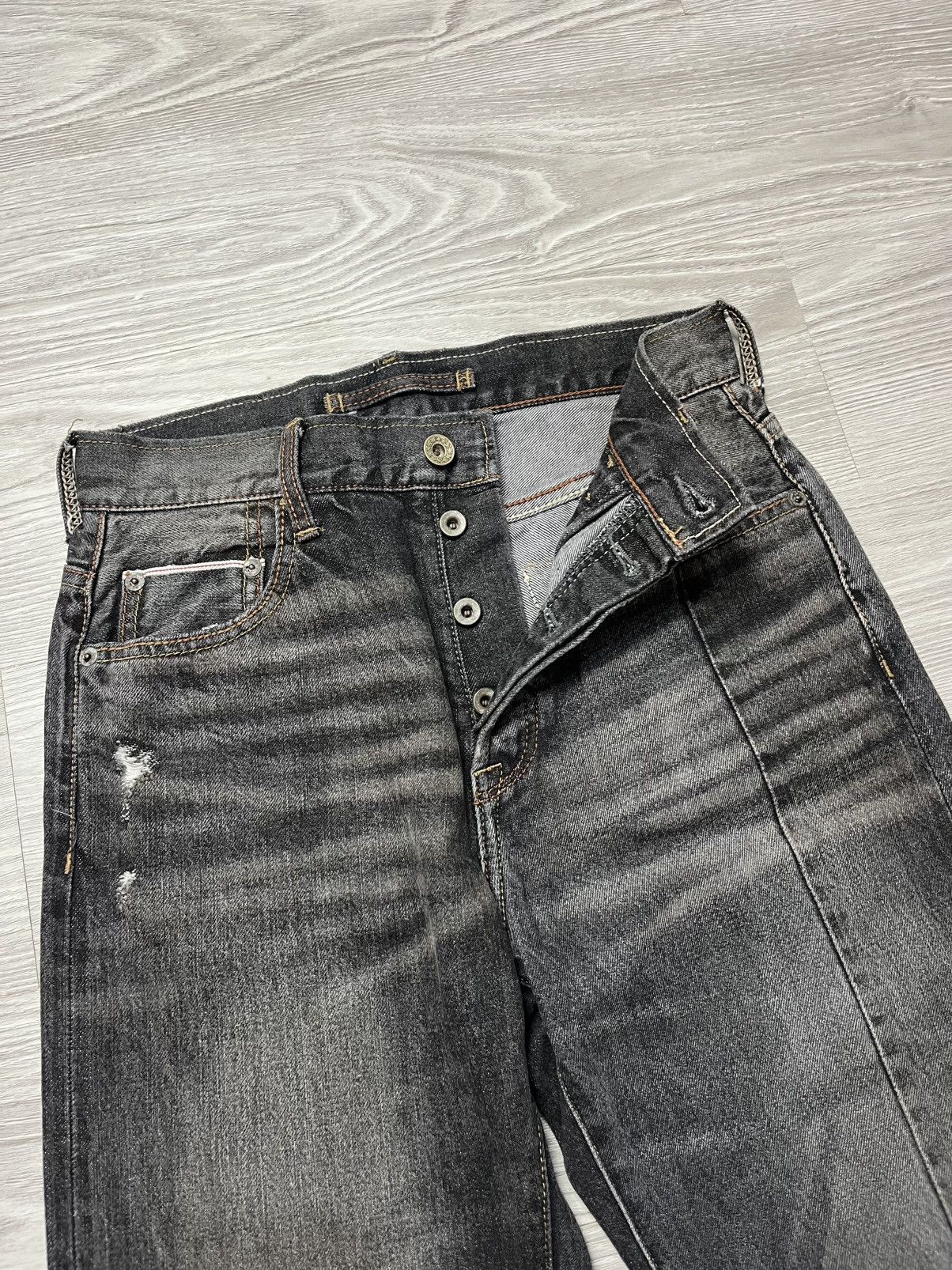 GOA GOA Nimes Selvedge Redline Faded Denim Pants Size US 29 - 5 Thumbnail