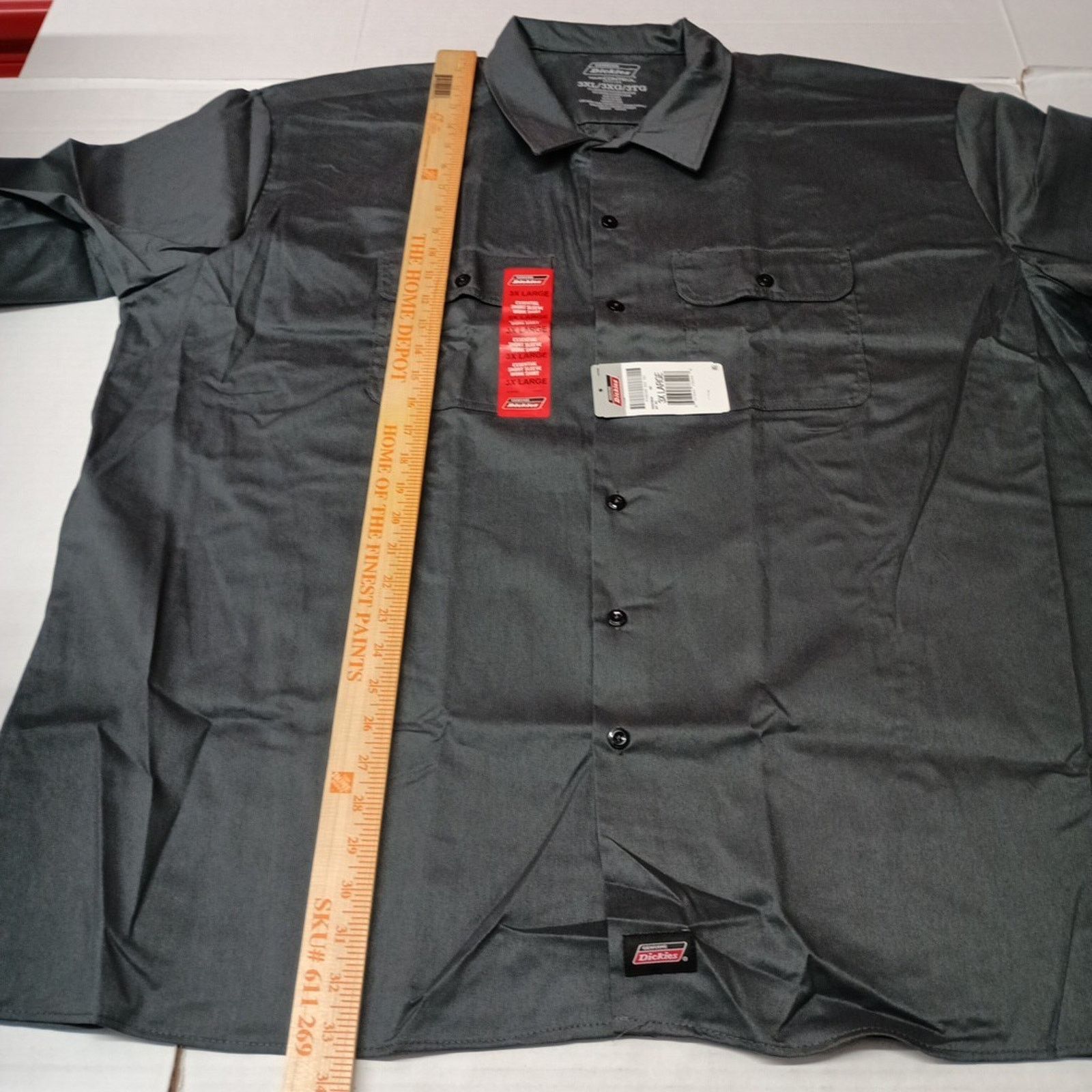 Dickies Dickies Essential Work Shirt Mens Size 3XL Gray Temp Control Size US XXL / EU 58 / 5 - 5 Thumbnail