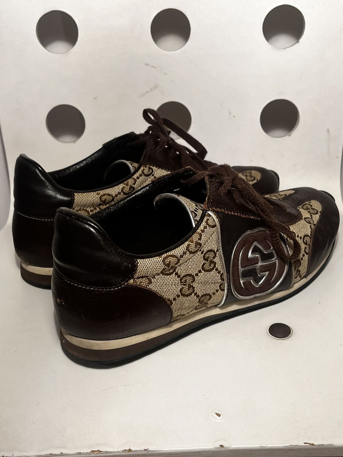 Gucci Gucci GG Logo Low Sneakers Size US 5.5 / EU 38 - 4 Thumbnail
