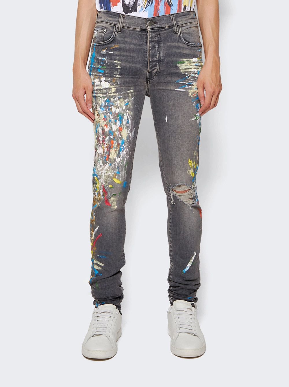 Amiri o1mle0925 Painter Jeans in Grey Size US 36 / EU 52 - 3 Thumbnail