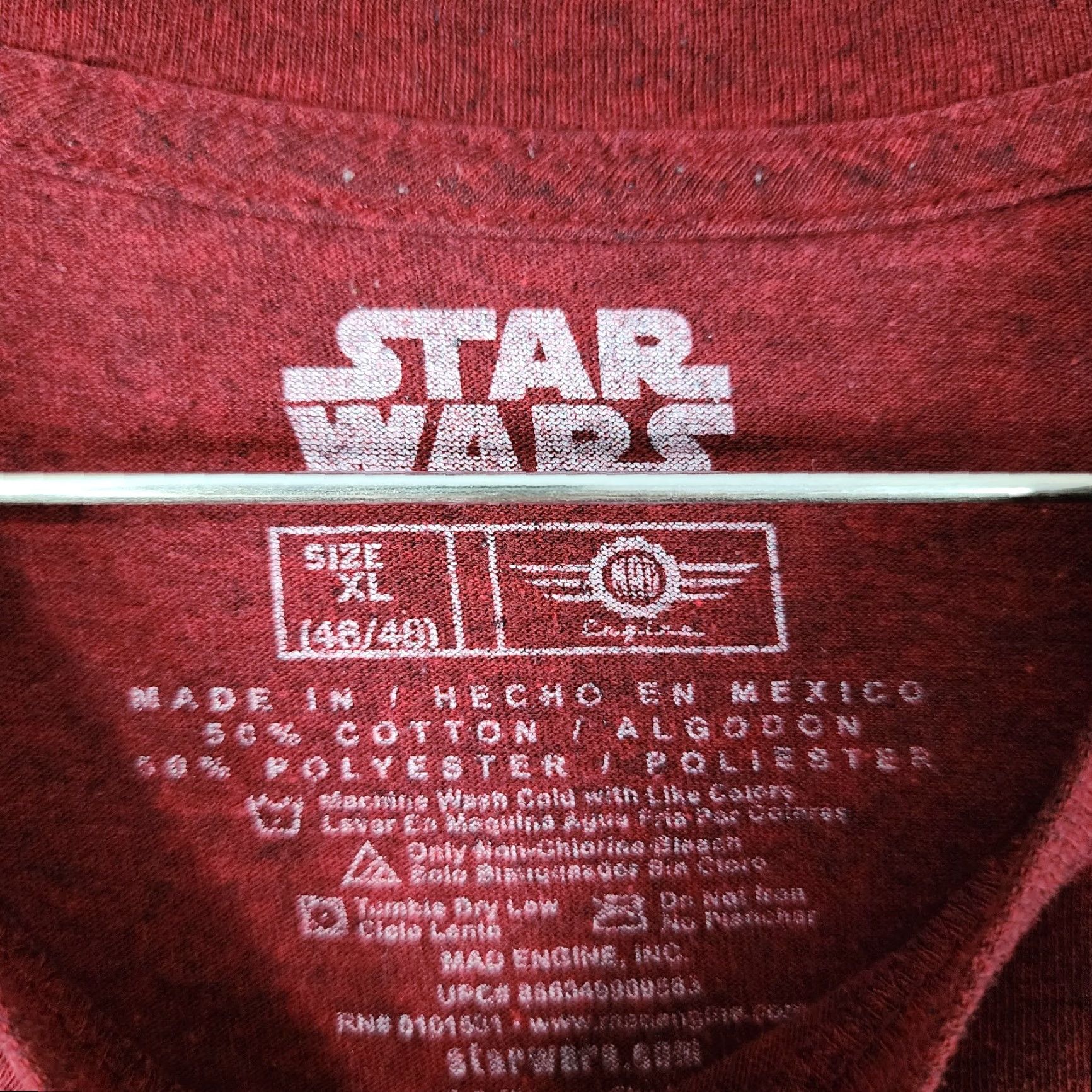 Star Wars VINTAGE Star Wars Mens Red Short Sleeve Boba Fett Graphic Tee Size XL Size US 36 / EU 52 - 5 Thumbnail