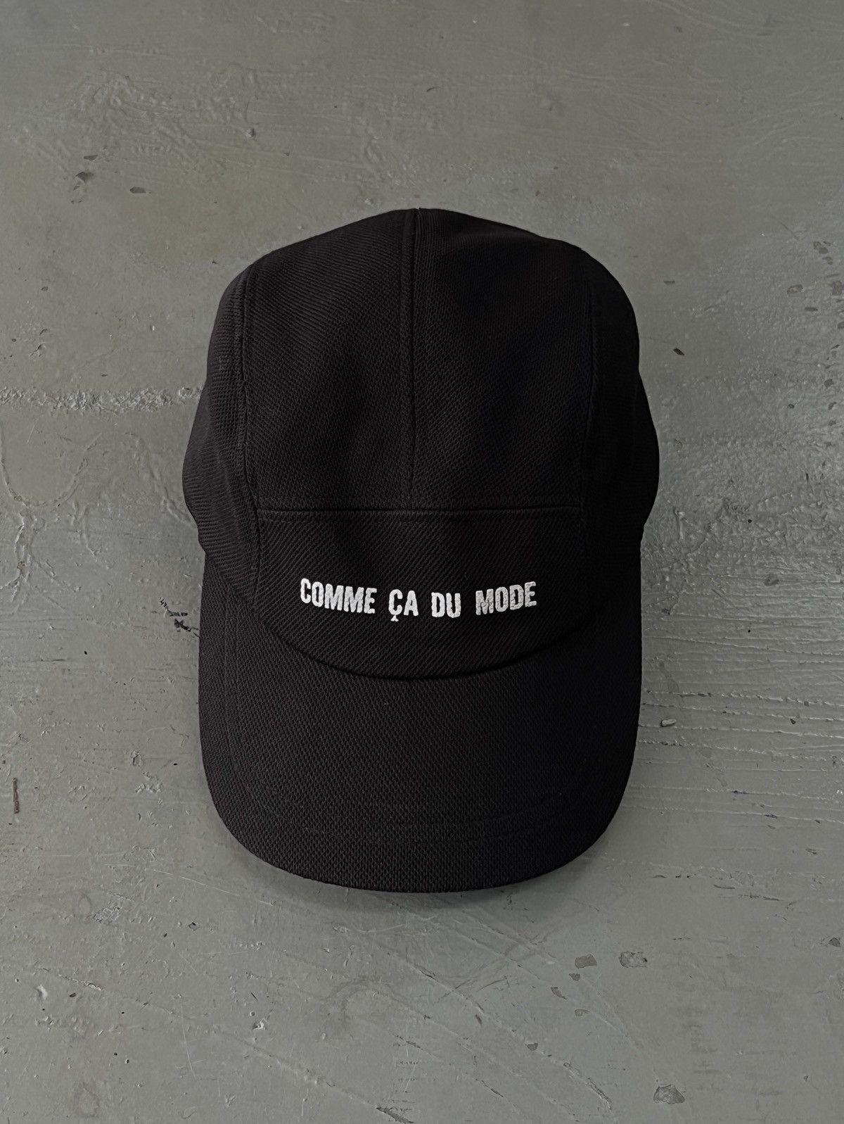 Japanese Brand Comme Ca Du Mode Minimal Spellout Mesh 5 Panel Camp Cap Size ONE SIZE - 1 Thumbnail