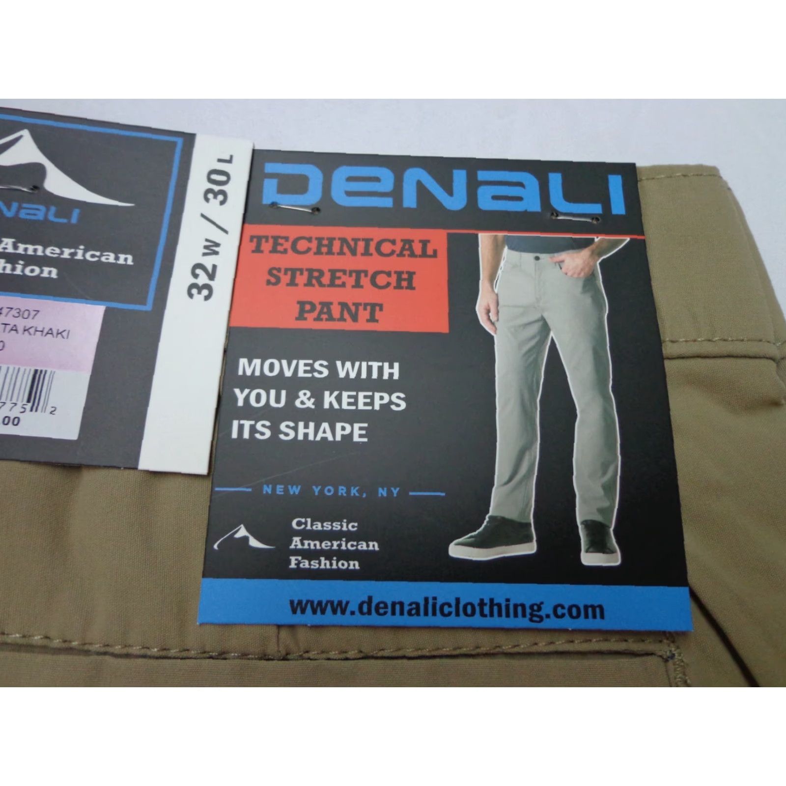 Vintage DENALI Technical Stretch Pants Beige 32x30 Men's Regular 94% Nylon 6% Spandex Comfort Stretch Zip Size US 32 / EU 48 - 3 Thumbnail