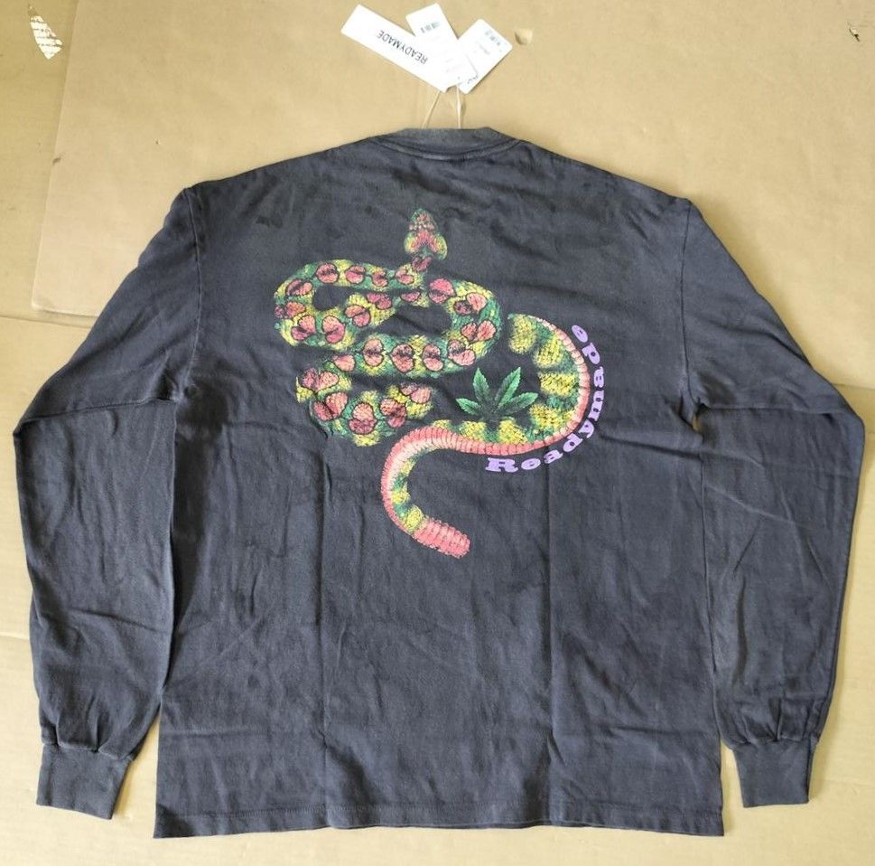 READYMADE READYMADE MARLBORO SNAKE LS T-SHIRT WASHED BLACK MED Size US M / EU 48-50 / 2 - 15 Thumbnail
