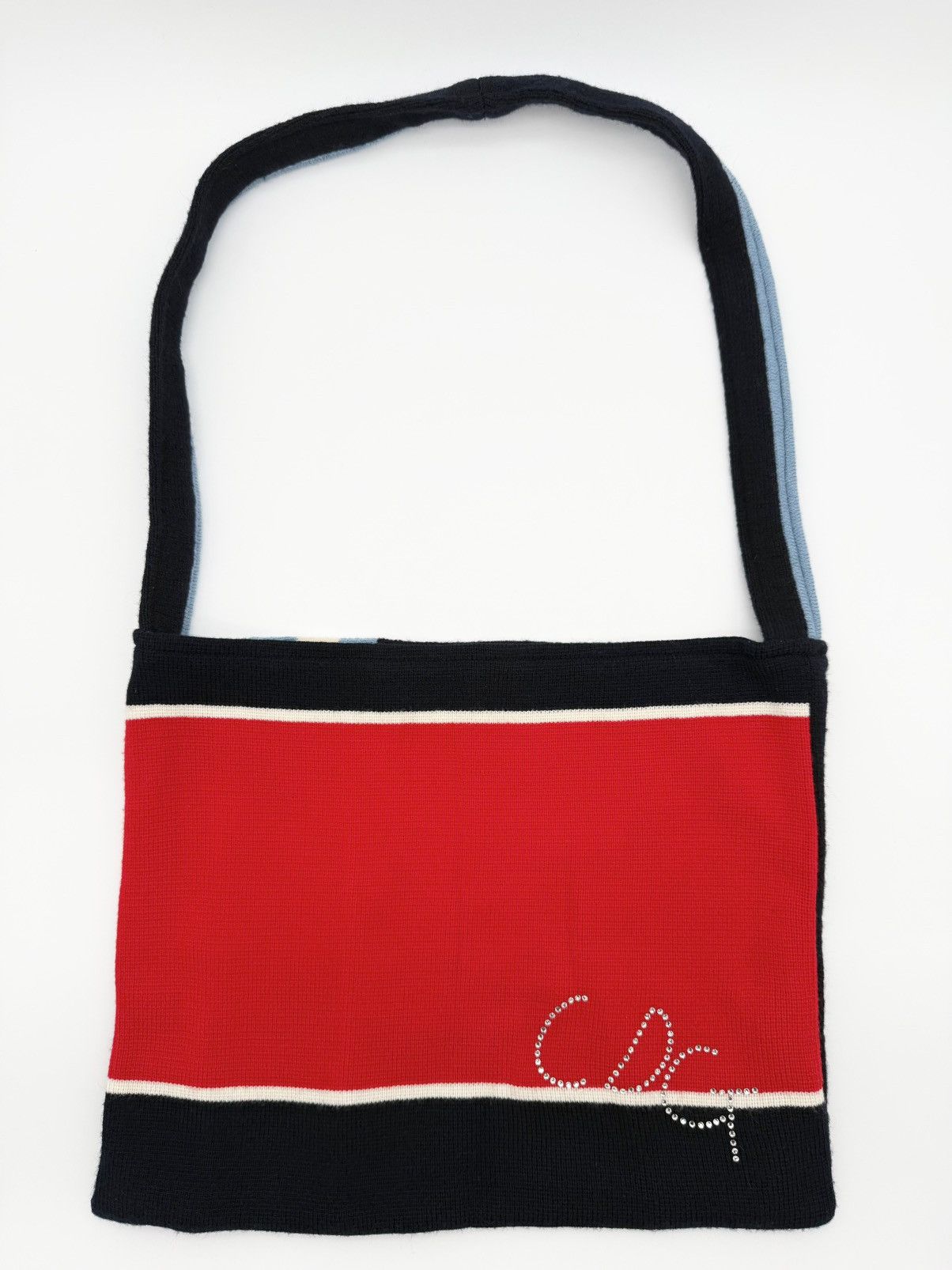 Comme des Garcons Comme des Garcons Swarovski Logo Knit Tote Bag Size ONE SIZE - 1 Thumbnail