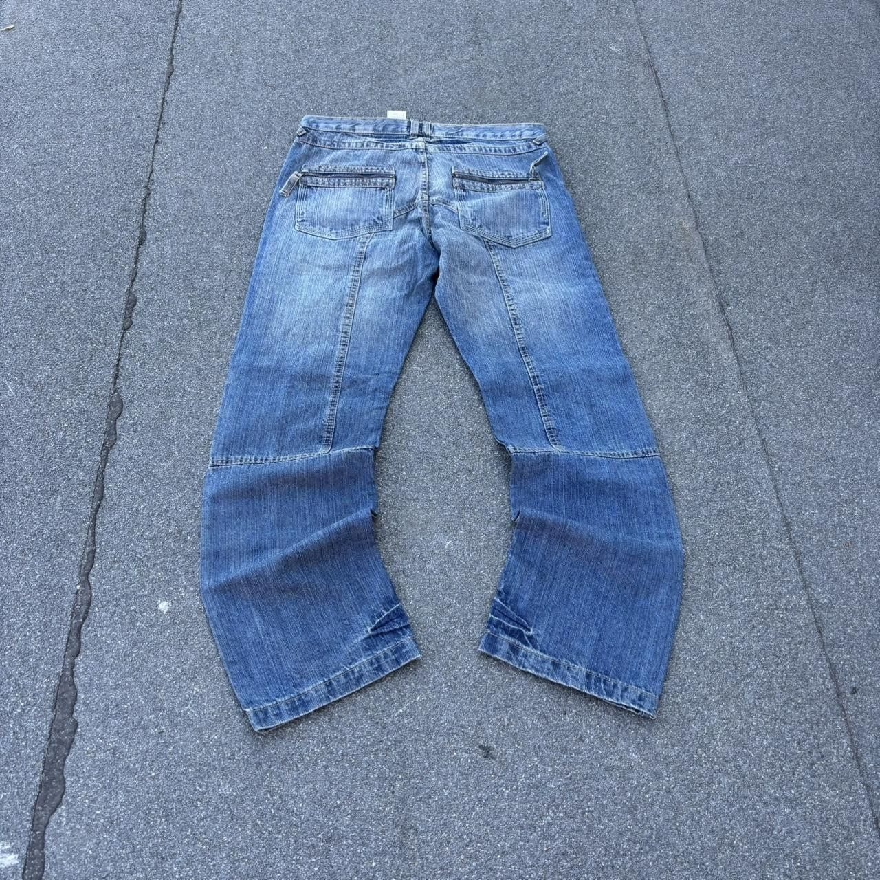 Japanese Brand × Vintage Vintage y2k 90s embroidered zipper details acid wash jeans Size US 33 - 5 Thumbnail