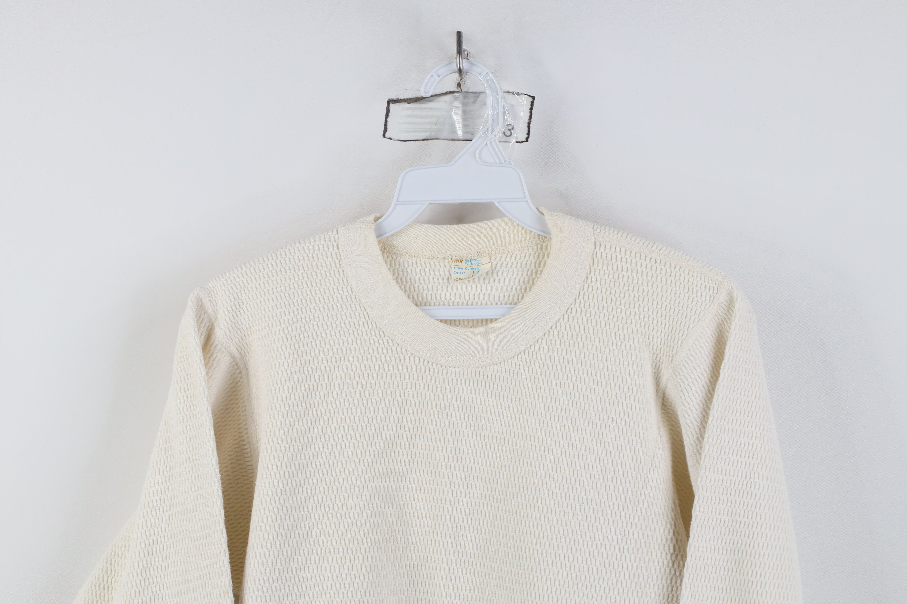 Vintage Vintage 70s Streetwear Waffle Knit Long Sleeve T-Shirt USA Size US L / EU 52-54 / 3 - 2 Thumbnail
