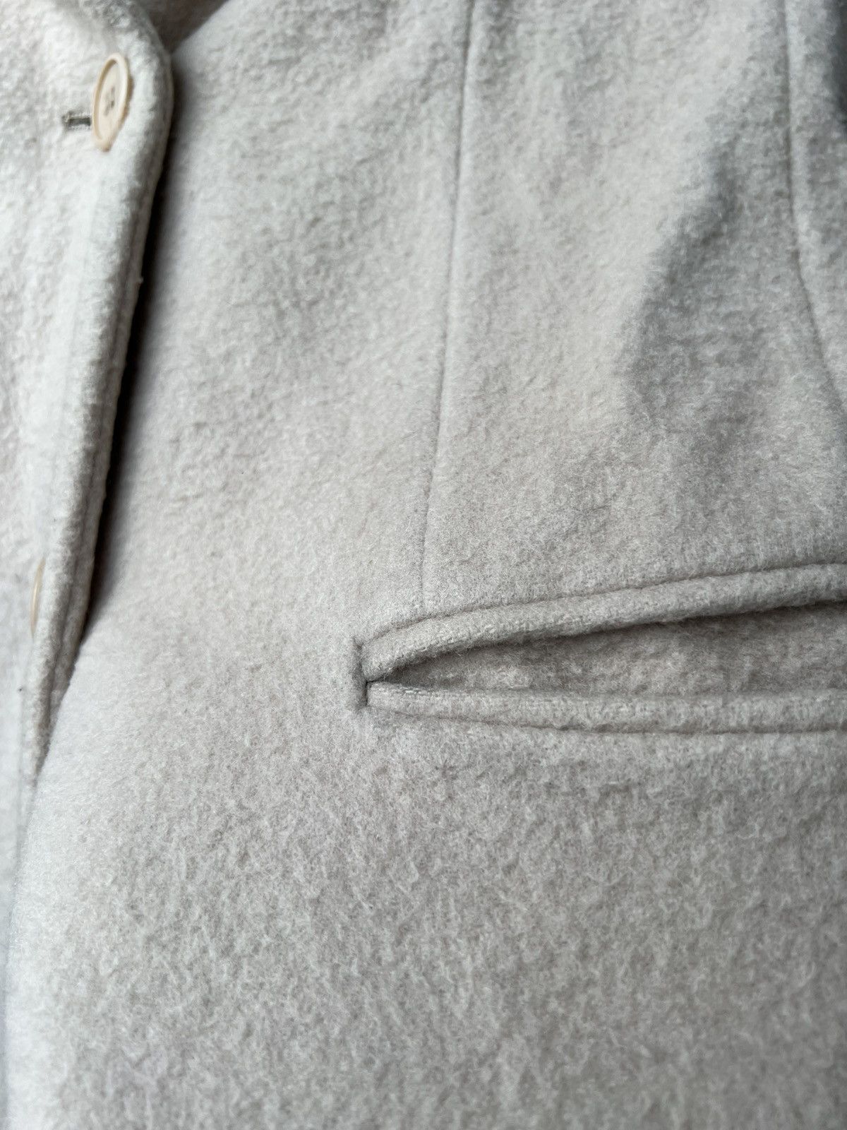 Falcone FALCONERI MADE IN ITALY CREAM WOMEN WOOL LUXURY COAT SIZE XS Size XS / US 0-2 / IT 36-38 - 11 Thumbnail