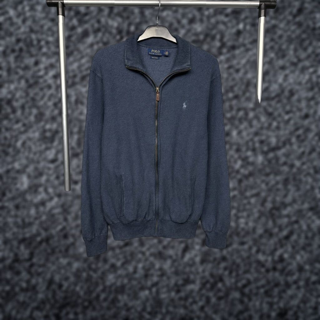 Polo Ralph Lauren Polo Ralph Lauren Mens Full Zip Sweatshirt Sweater Size L Blue Cotton Logo Full Zip Vintage: No Size US L / EU 52-54 / 3 - 1 Thumbnail