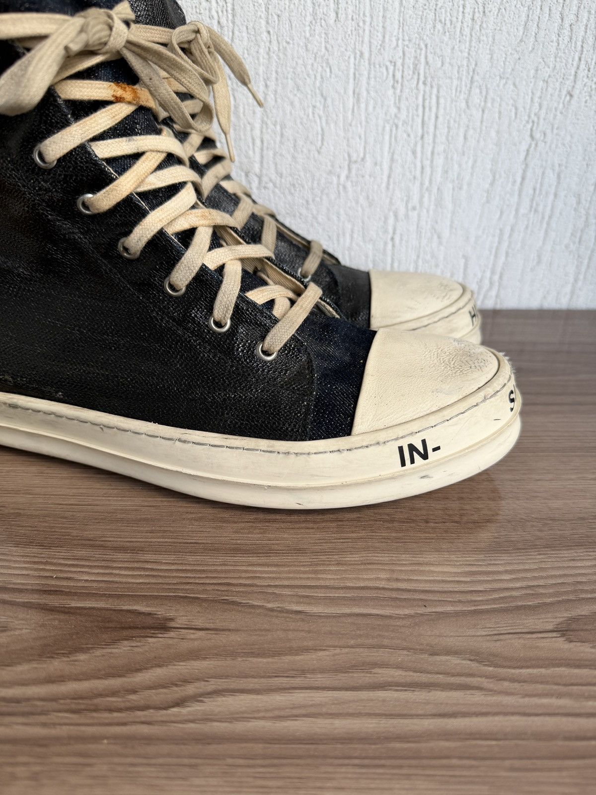 Rick Owens Drkshdw subhuman waxed ramones Size US 11 / EU 44 - 4 Thumbnail
