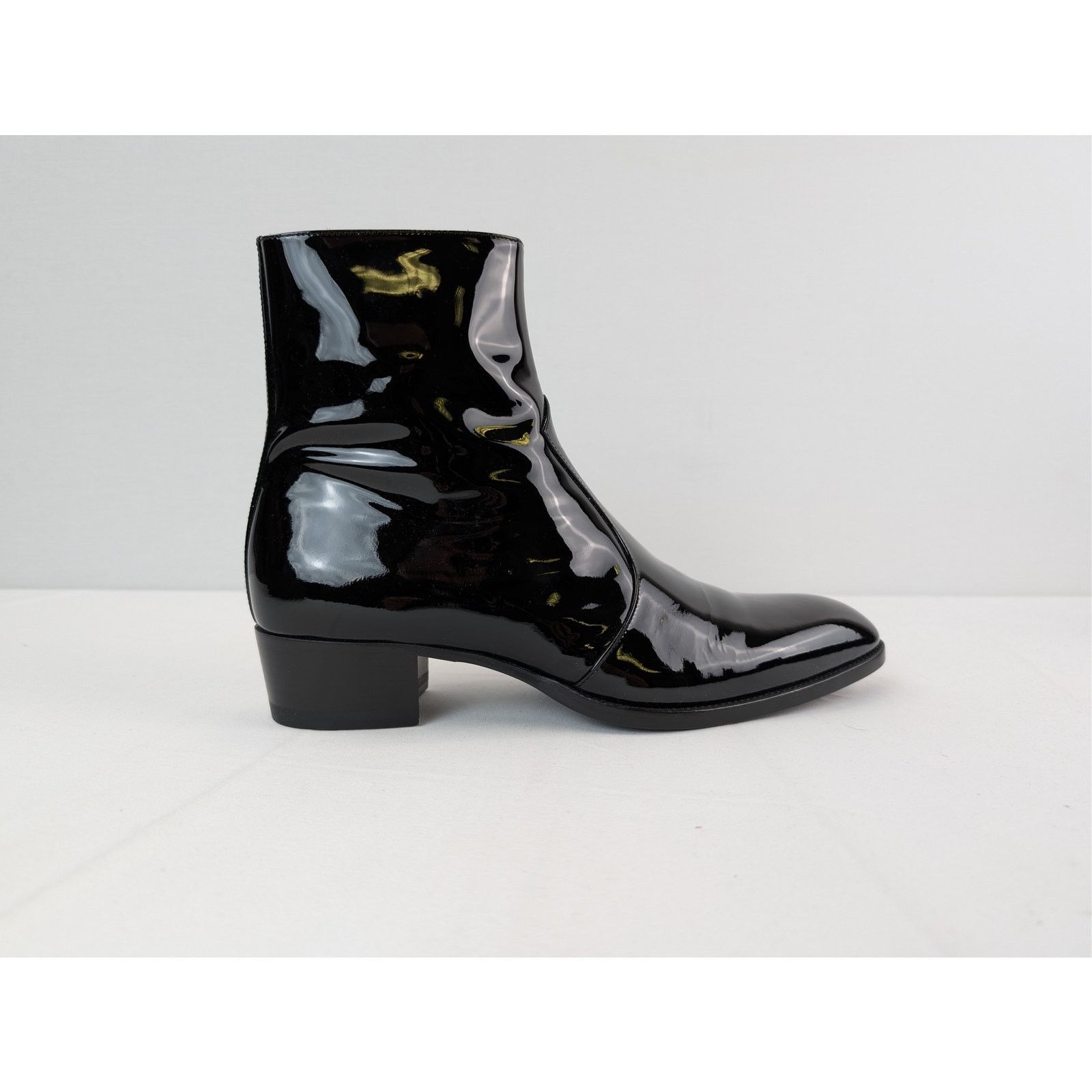 Saint Laurent Paris o1rshd1 Wyatt 40 Zip Booties Boots in Nero 41 Size US 8 / EU 41 - 4 Thumbnail
