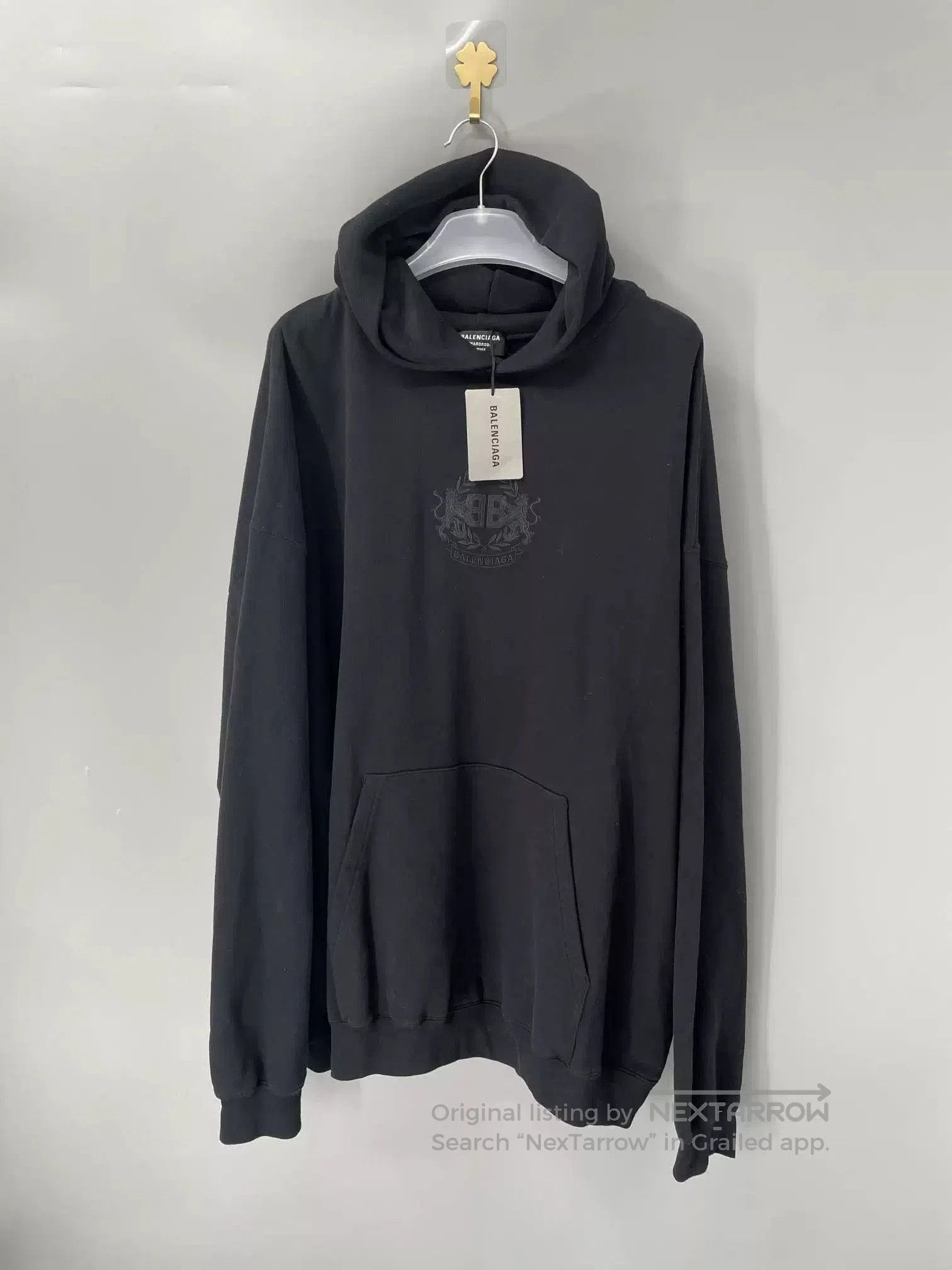 Balenciaga Balenciaga Double B Wheat Ear Hoodie. Size US S / EU 44-46 / 1 - 1 Thumbnail