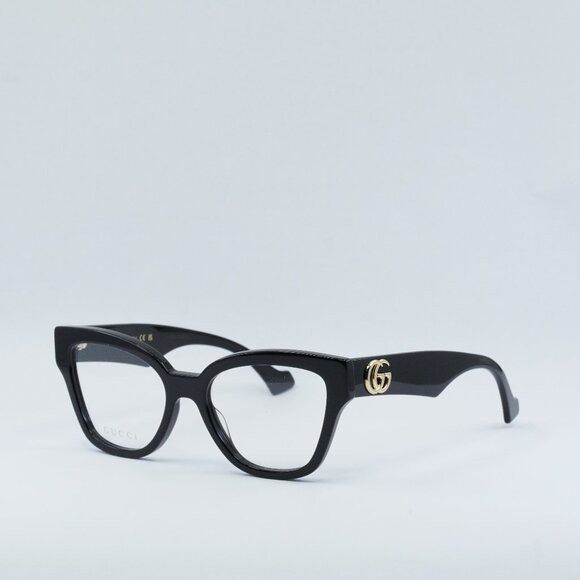 Gucci Gucci GG1424O 005 Eyeglasses Black 54mm Cat Eye Frame Size ONE SIZE - 1 Thumbnail