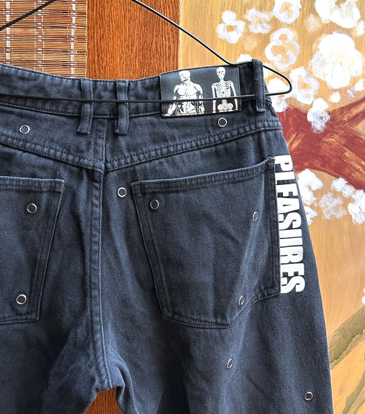 Pleasures Pleasures Village Rivet Denim Pants Black Size US 30 / EU 46 - 4 Thumbnail