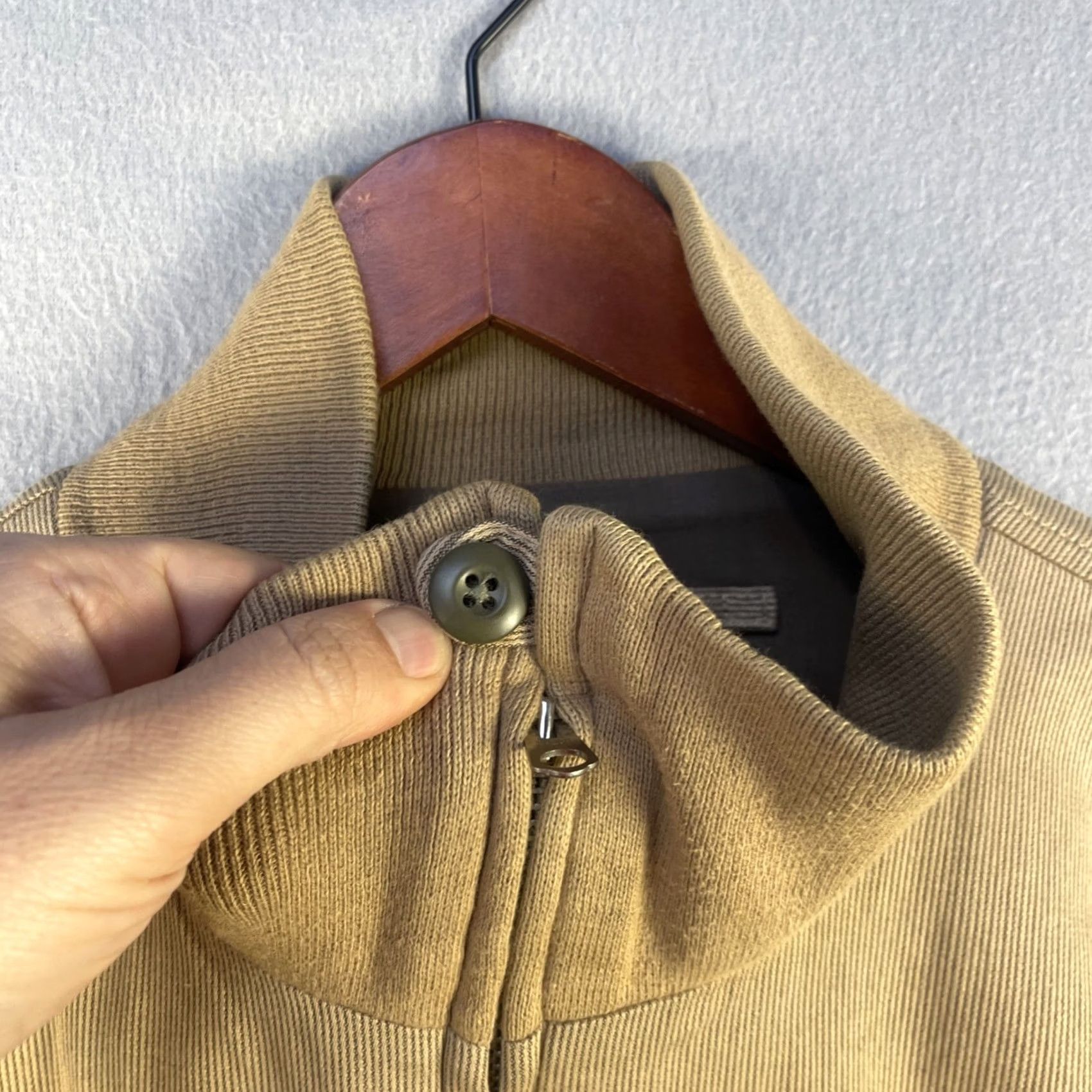 Vintage Willis & Geiger Jacket Mens 44 Beige Navy Summer Flying Tan Corduroy USA Size US S / EU 44-46 / 1 - 7 Thumbnail