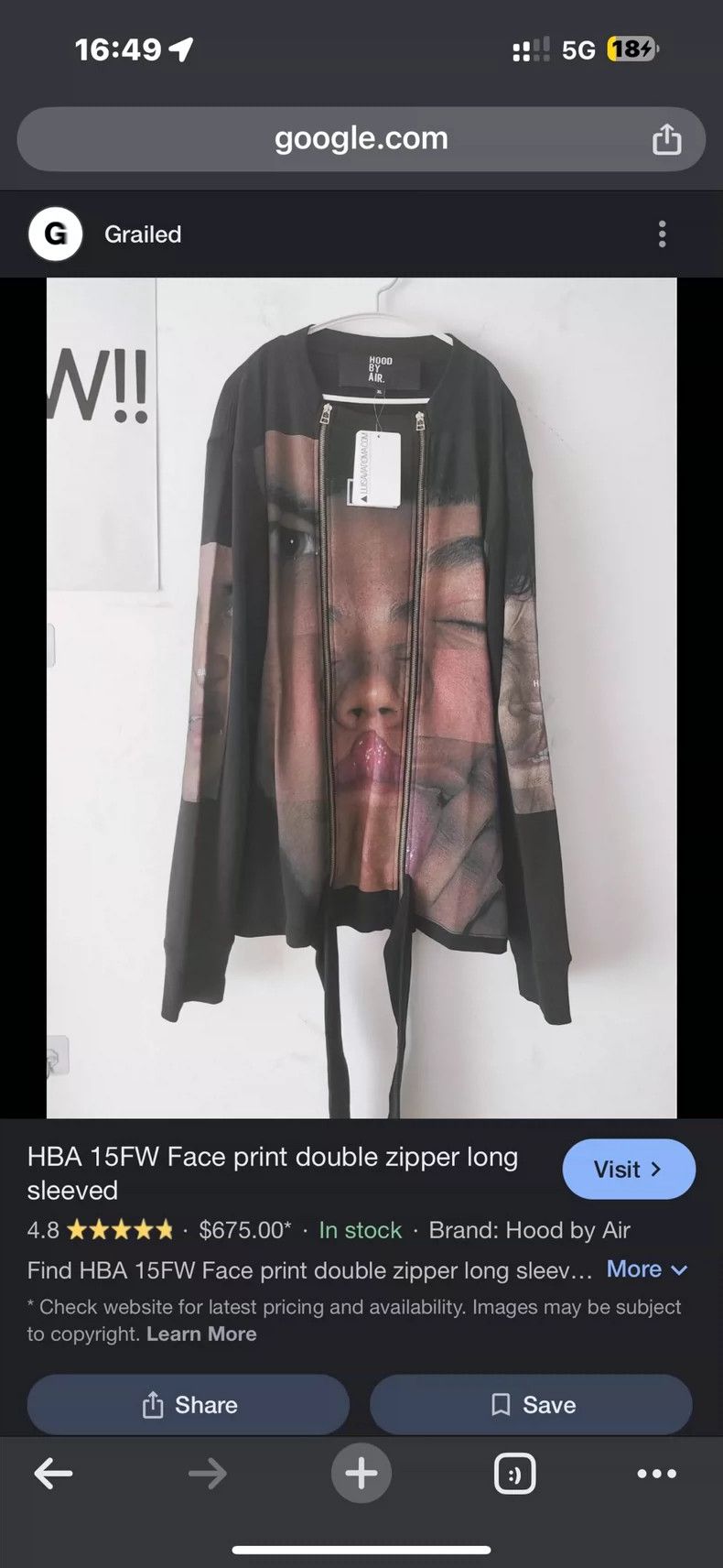 Hood By Air hood by air 15 FW double zipper face long sleeve jacket 250 Size US M / EU 48-50 / 2 - 9 Thumbnail
